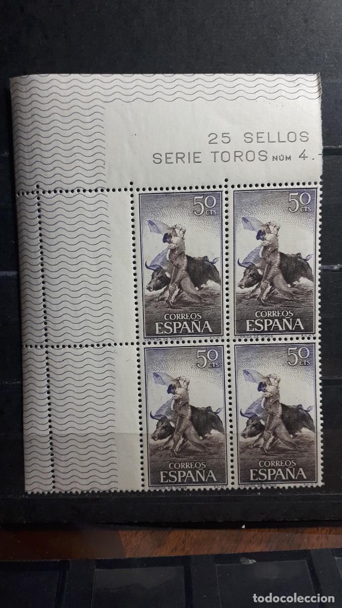 Sellos: ESPA&Ntilde;A A&ntilde;o 1960 * * EDIFIL. - 1258. BLOQUE DE 4. - Foto 1