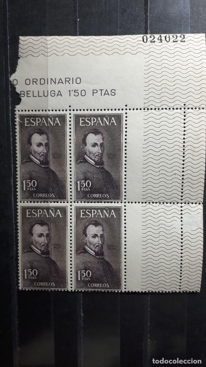 Sellos: ESPA&Ntilde;A A&ntilde;o 1963* * EDIFIL. - 1537. BLOQUE DE 4. - Foto 1