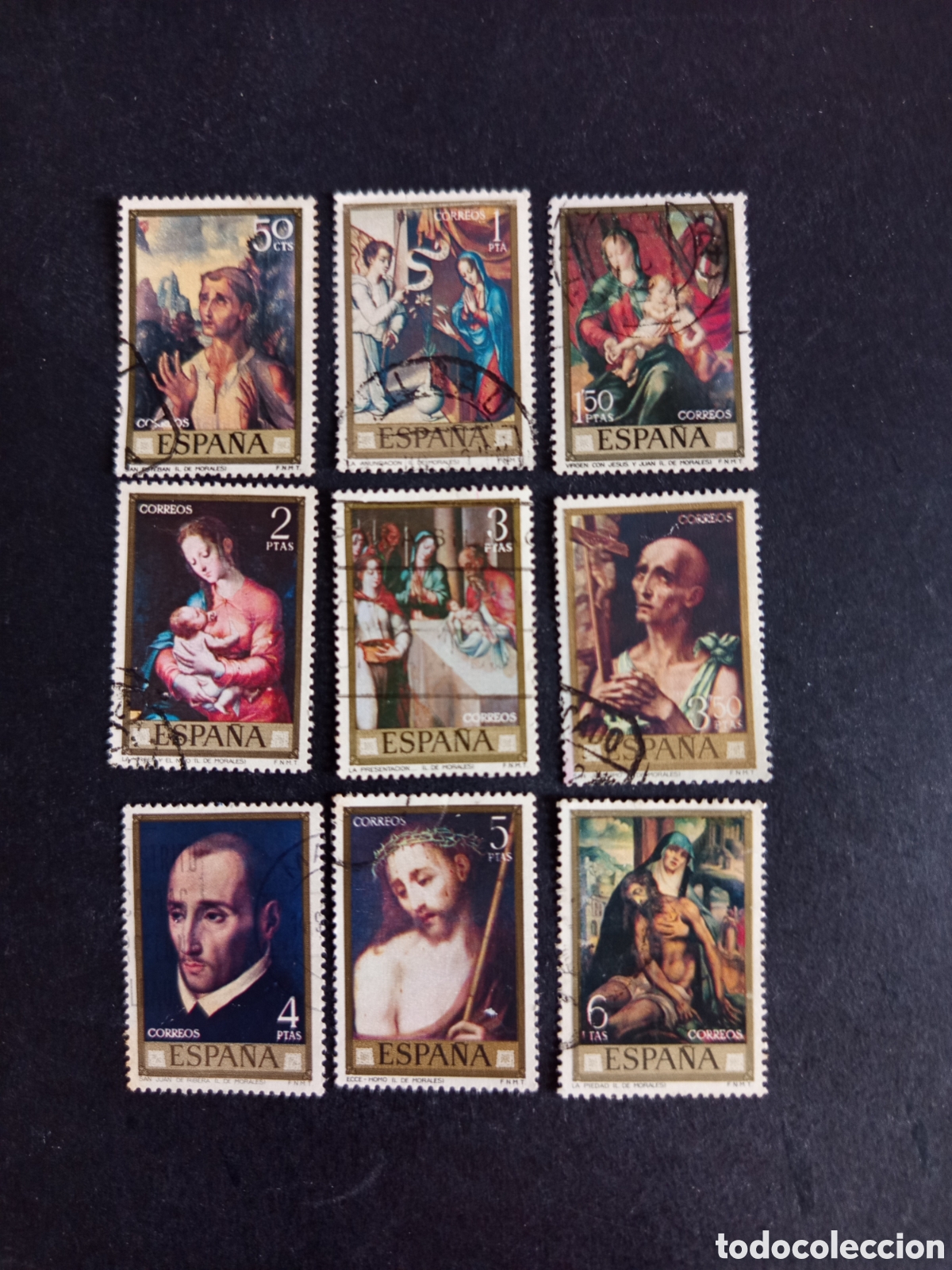 Sellos: Espa&ntilde;a, 1970. D&iacute;a del Sello. Luis de Morales. Edifil 1963/71. Pedido m&iacute;nimo 3 &euro;. Ver fotos