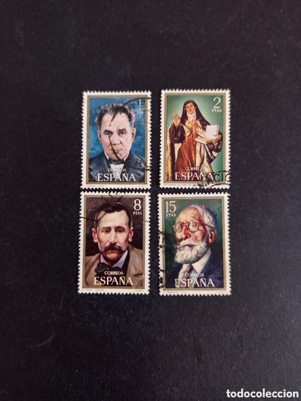 Sellos: Espa&ntilde;a, 1971. Personajes c&eacute;lebres. Edifil 2027/30. Pedido m&iacute;nimo 3 &euro;. Ver fotos.