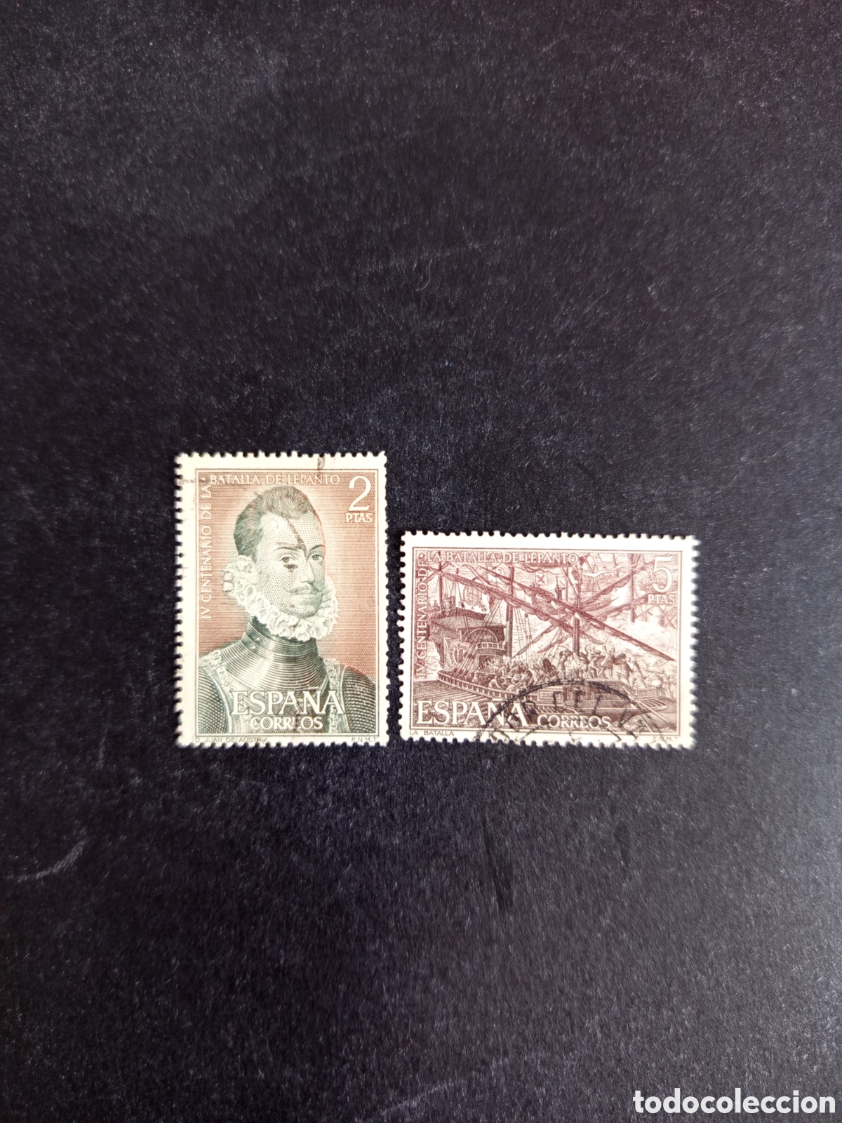Sellos: Espa&ntilde;a, 1971.400 A&ntilde;os Batalla de Lepanto Edifil 2055; 2057 Pedido m&iacute;nimo 3 &euro;. Ver fotos.