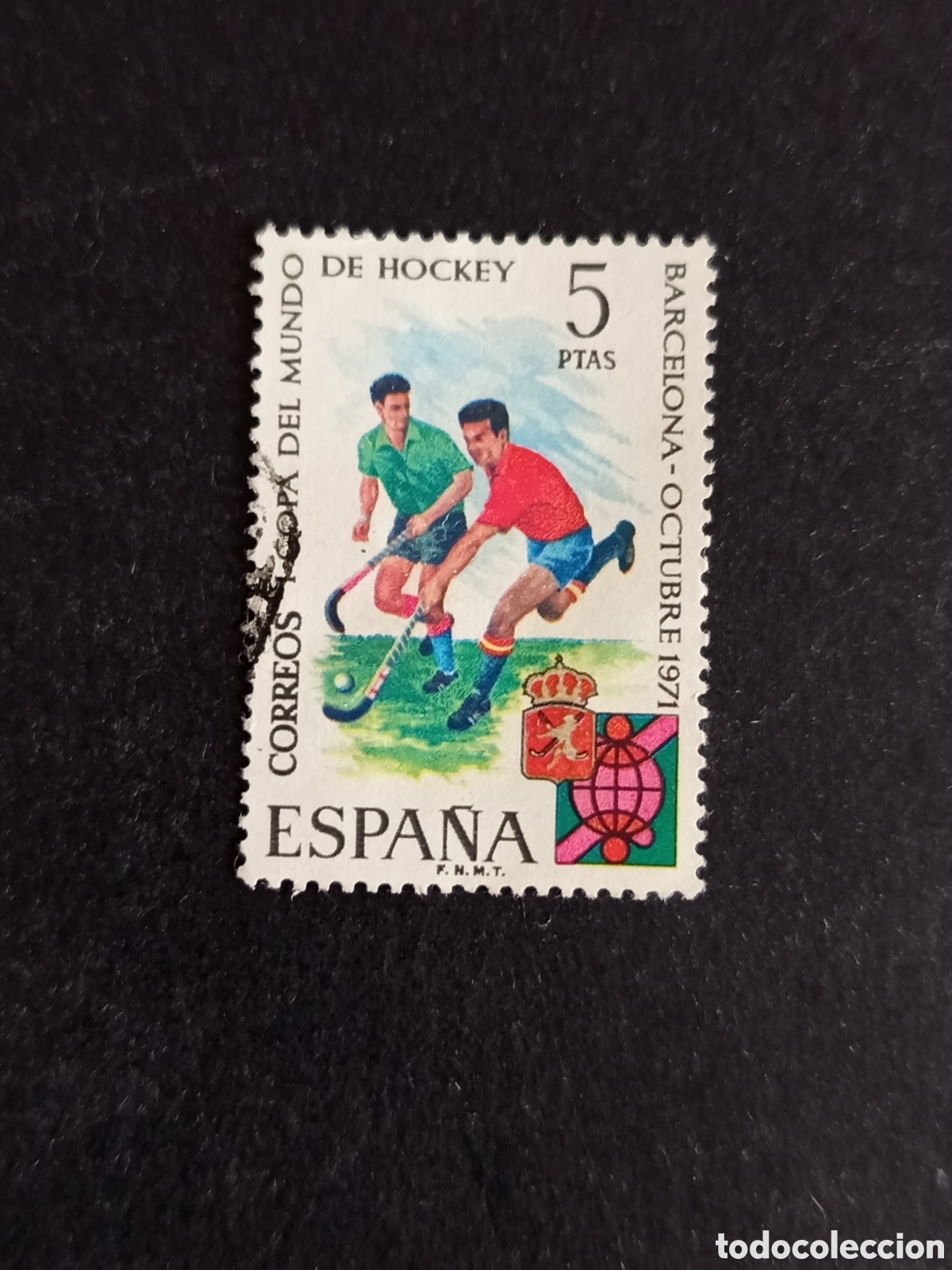 Sellos: Espa&ntilde;a, 1971. Campeonato Mundial Hockey. Edifil 2058. Pedido m&iacute;nimo 3 &euro;. Ver fotos.