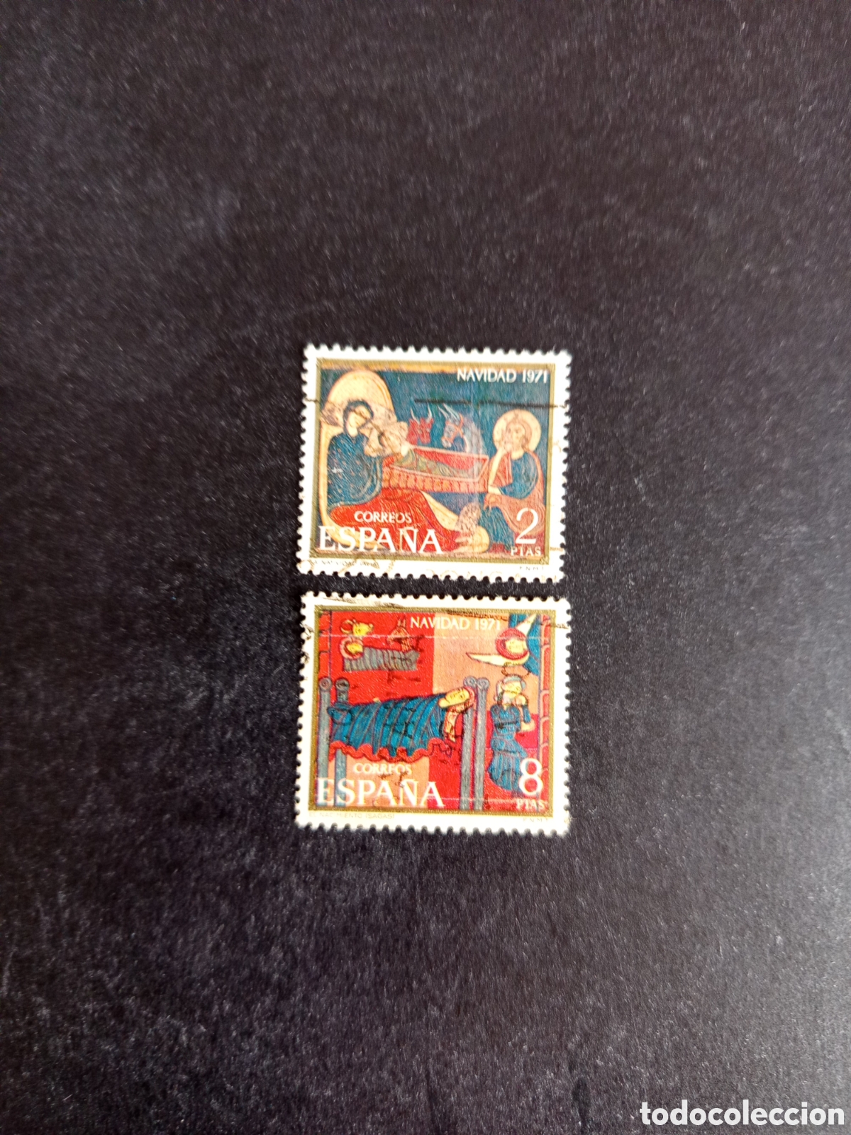 Sellos: Espa&ntilde;a, 1971. Navidad . . Edifil 2061/2. Pedido m&iacute;nimo 3 &euro;. Ver fotos. El lote es el que se muestra