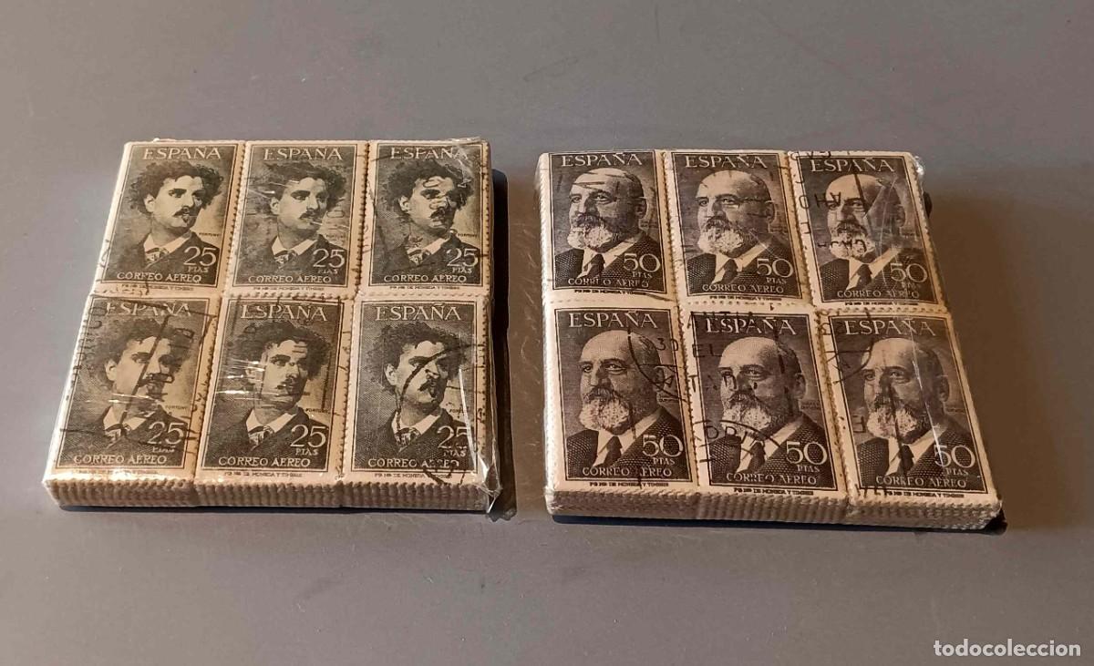 Sellos: Espa&ntilde;a. 1955-6. Fortuny Torres Quevedo. 600 Series Usado Edifil 1164-1165 +GIFT