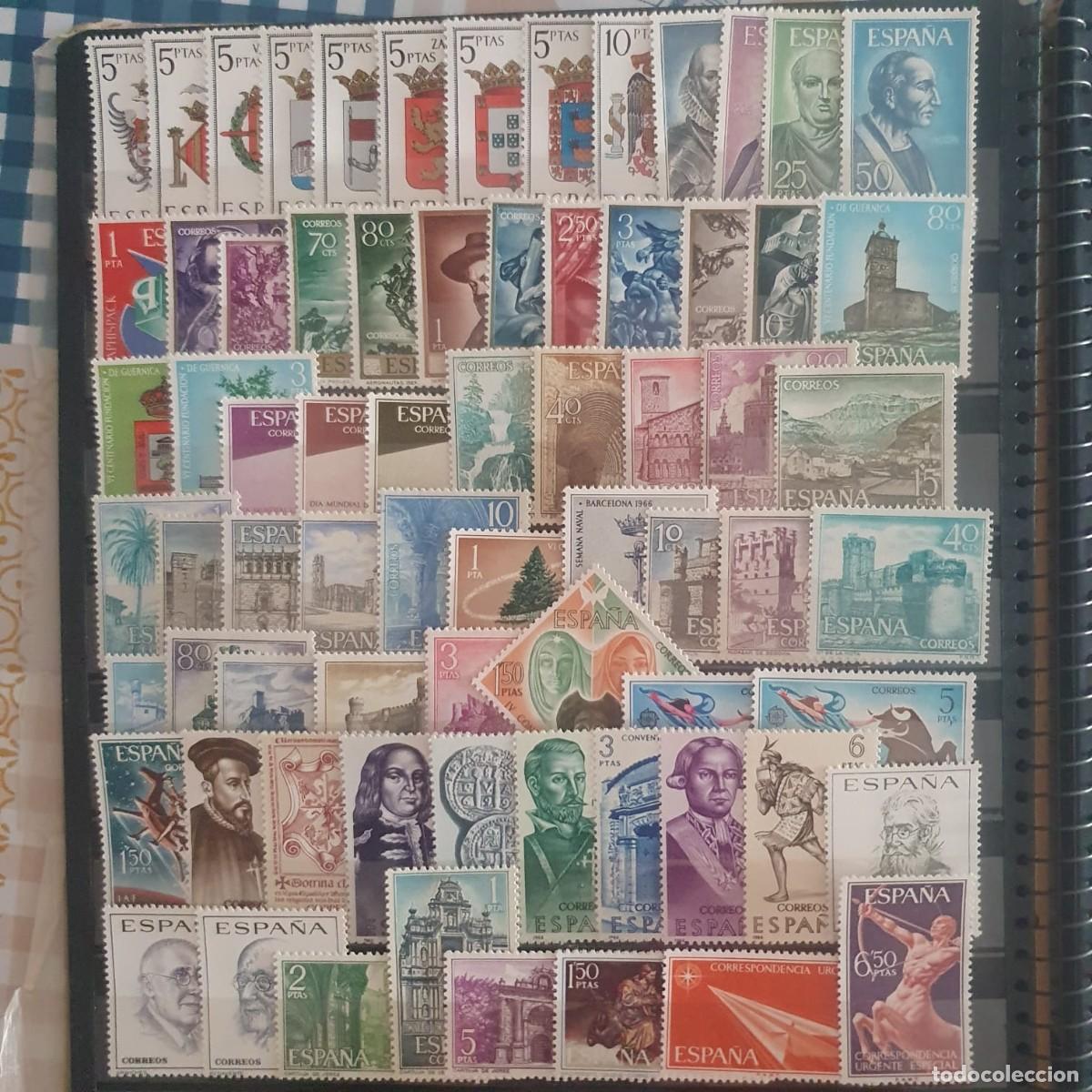Sellos: A&Ntilde;O COMPLETO ESPA&Ntilde;A 1966 EDIFIL 1696 ** A 1767 ** - Foto 1