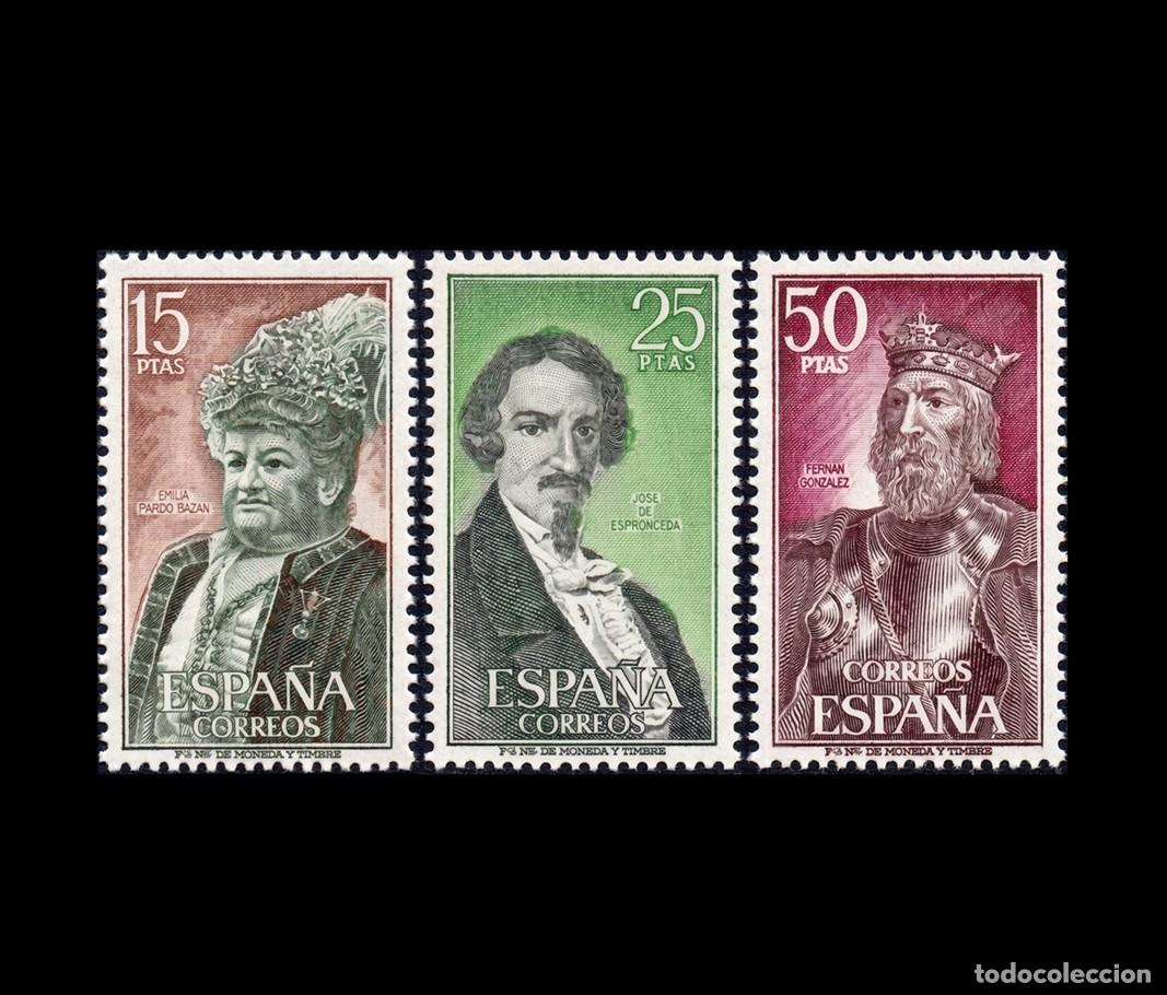 Sellos: Espa&ntilde;a 1972 | Personajes Espa&ntilde;oles | Ed 2071/3 - Yv 1725/7 - Mi 1966/8 MNH **