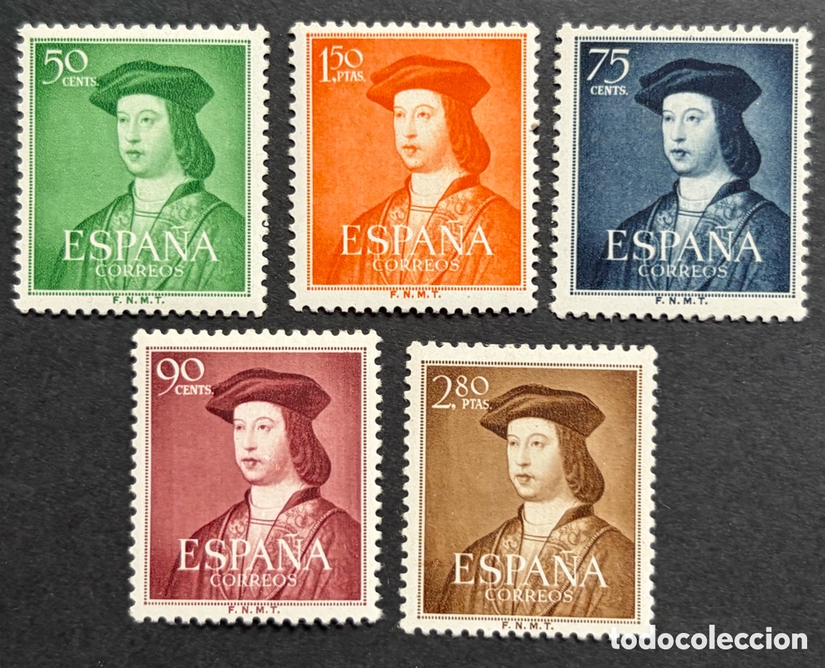 Sellos: Espa&ntilde;a 1952 - Serie completa