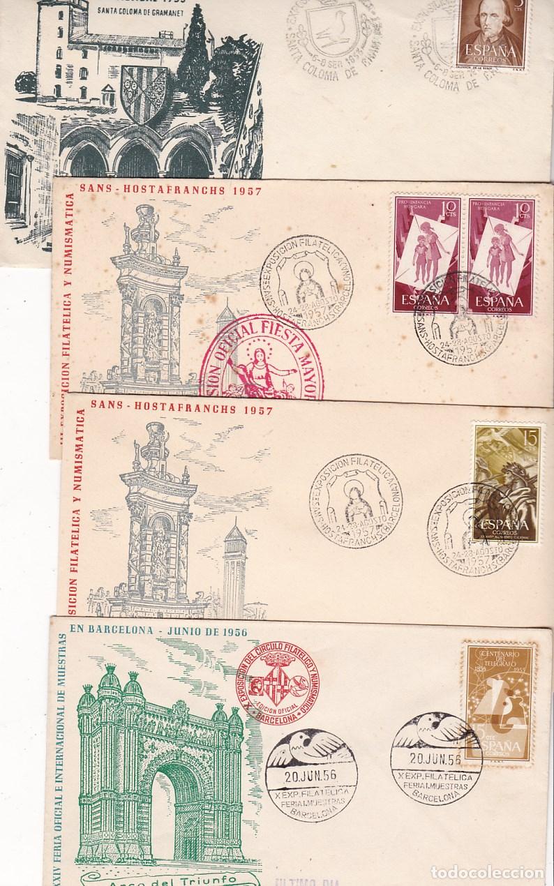 Sellos: FC-AZ- Lote 44 SOBRES MATASELLOS ESPECIALES A&ntilde;os 50/60