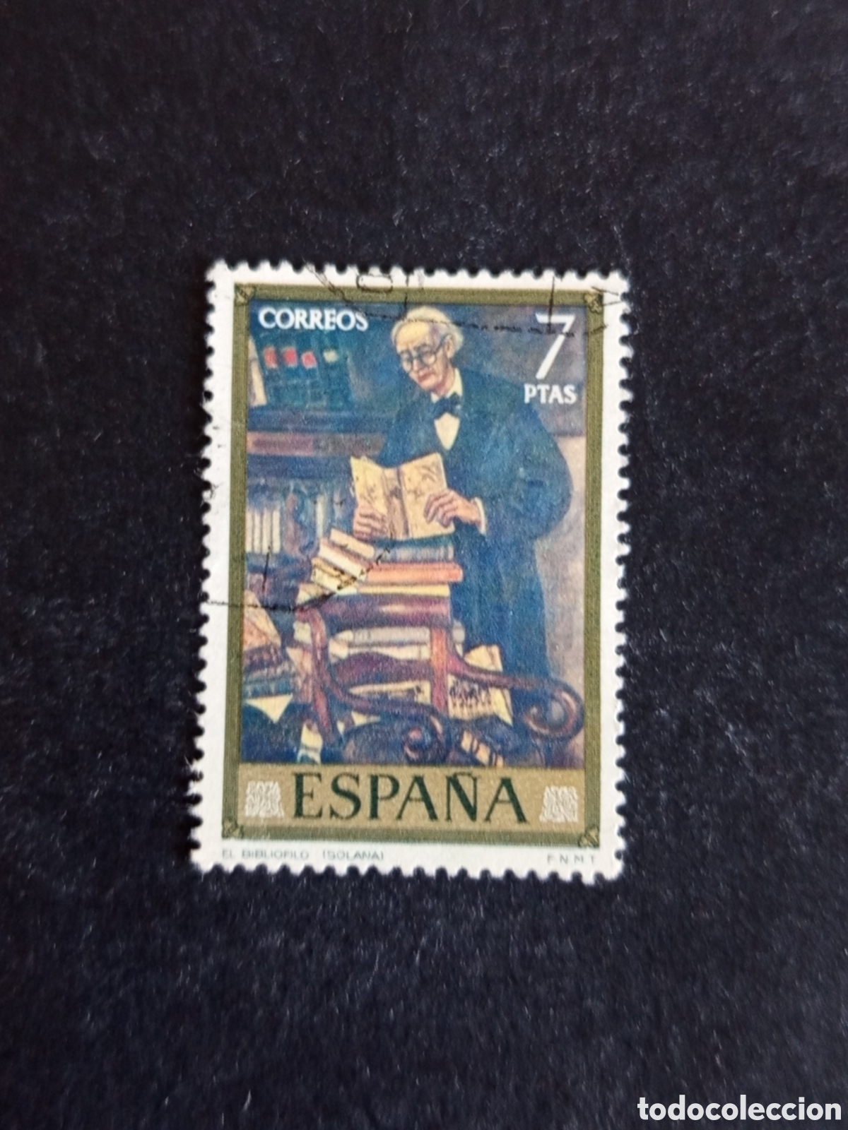 Sellos: Espa&ntilde;a, 1972. D&iacute;a del Sello. El librero, Solana. Edifil 2082. Pedido m&iacute;nimo 3 &euro;. Ver fotos.