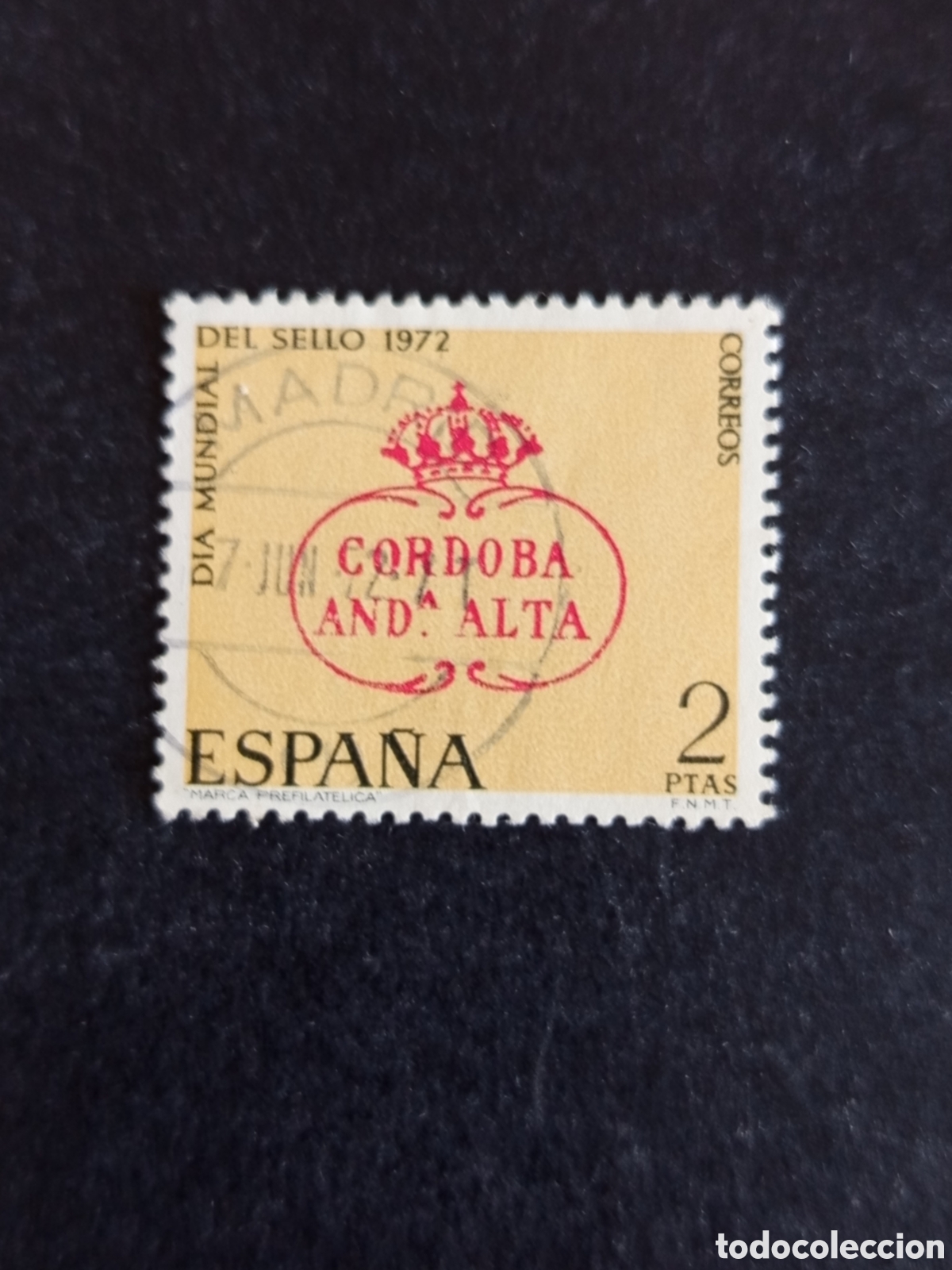 Sellos: Espa&ntilde;a, 1972. D&iacute;a Mundial del Sello. Edifil 2092. Pedido m&iacute;nimo 3 &euro;. Ver fotos.