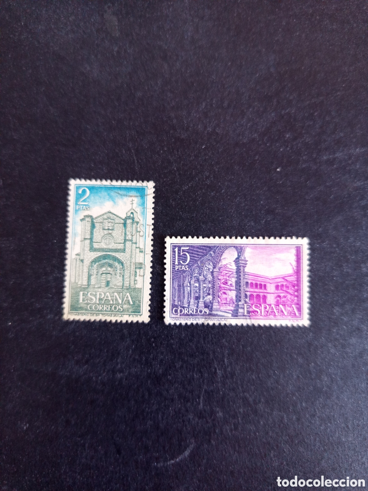 Sellos: Espa&ntilde;a, 1972. Monasterio Santo Tom&aacute;s, &Aacute;vila. Edifil 2111; 2113. Pedido m&iacute;nimo 3 &euro;. Ver fotos.