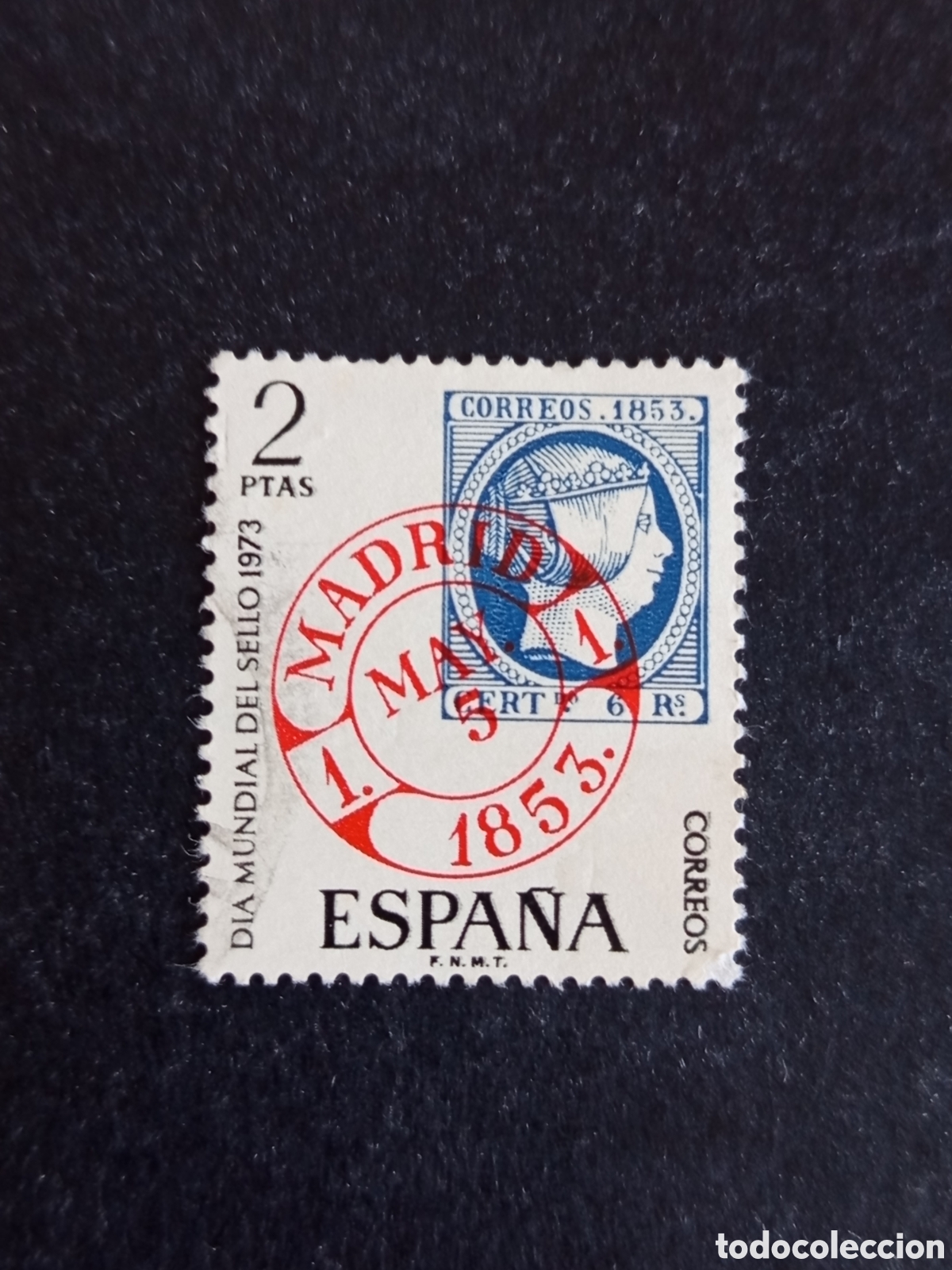 Sellos: Espa&ntilde;a, 1973. D&iacute;a Mundial del Sello. Edifil 2127. Pedido m&iacute;nimo 3 &euro;. Ver fotos.