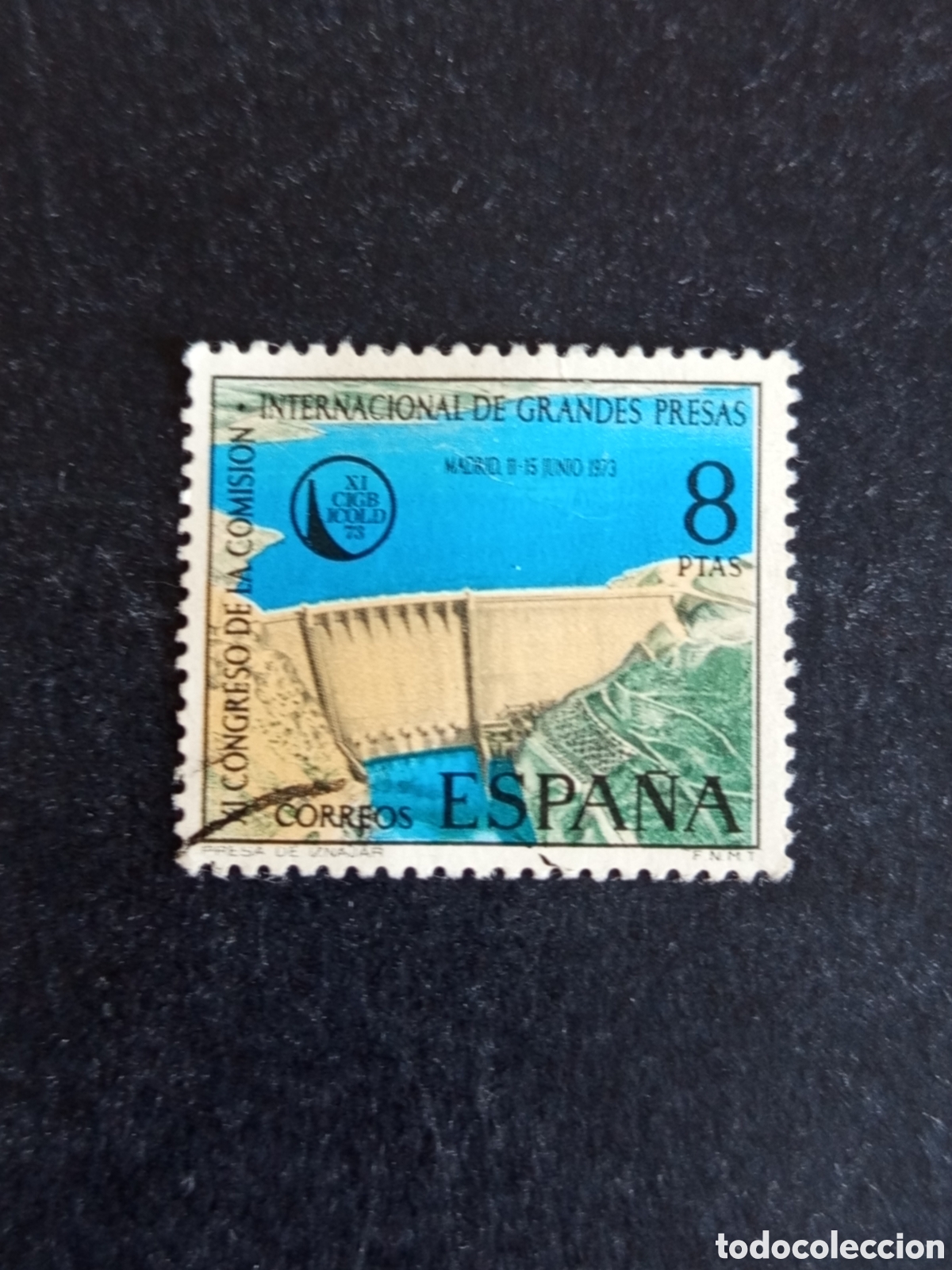 Sellos: Espa&ntilde;a, 1973. Congreso Grandes Presas. Edifil 2128. Pedido m&iacute;nimo 3 &euro;. Ver fotos.