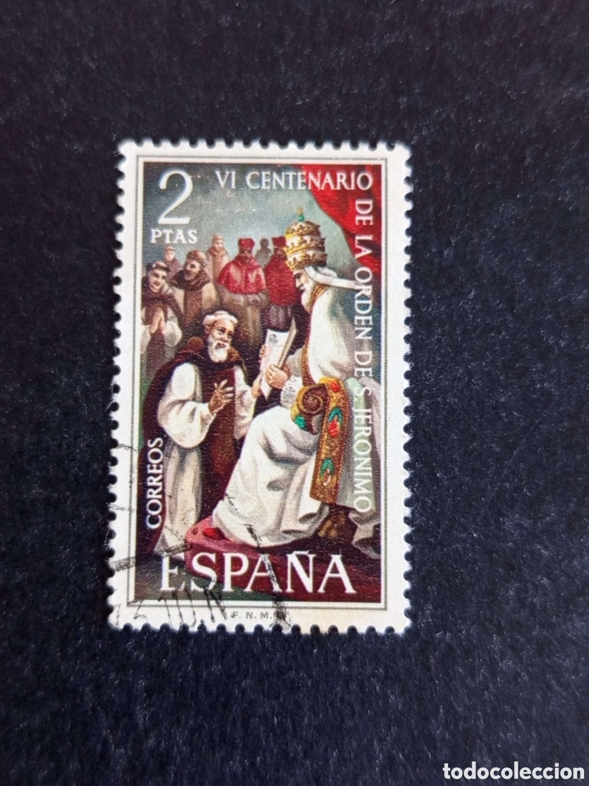 Sellos: Espa&ntilde;a, 1973. 600 A&ntilde;os Orden de S. Jer&oacute;nimo. Edifil 2158. Pedido m&iacute;nimo 3 &euro;. Ver fotos.