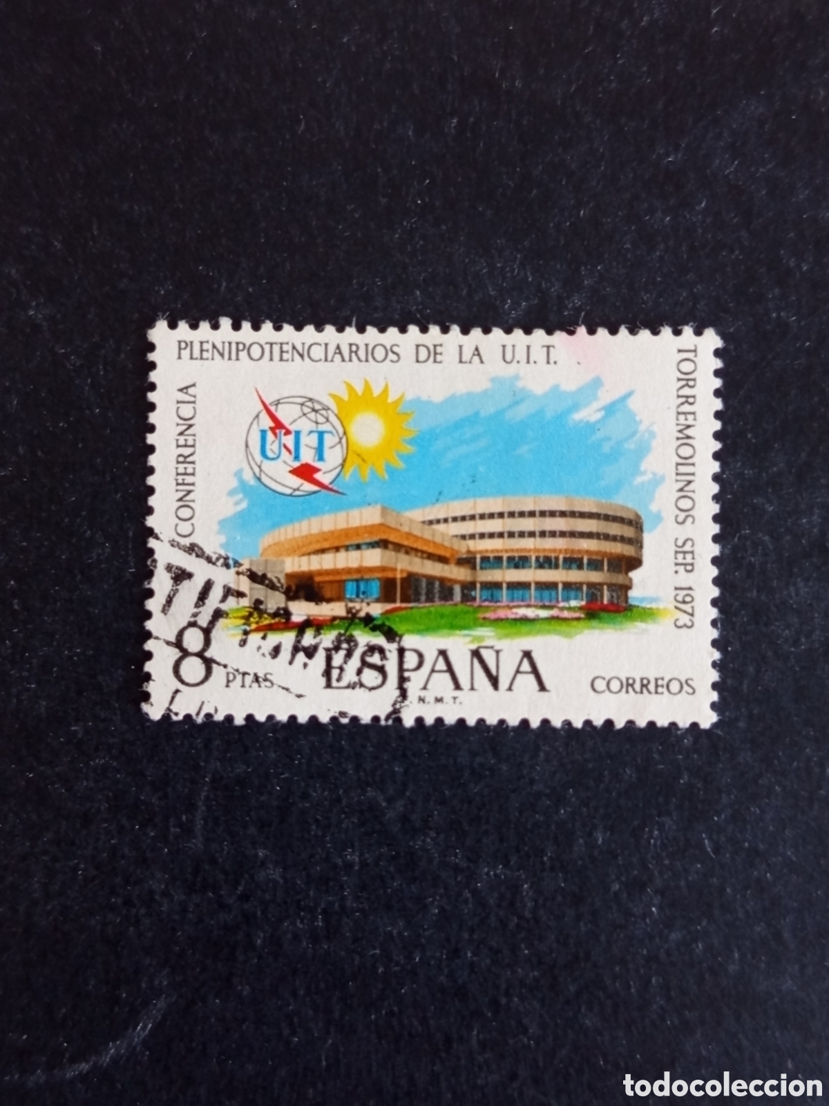 Sellos: Espa&ntilde;a, 1973. Conferencia U.I.T. Torremolinos. Edifil 2145. Pedido m&iacute;nimo 3 &euro;. Ver fotos.