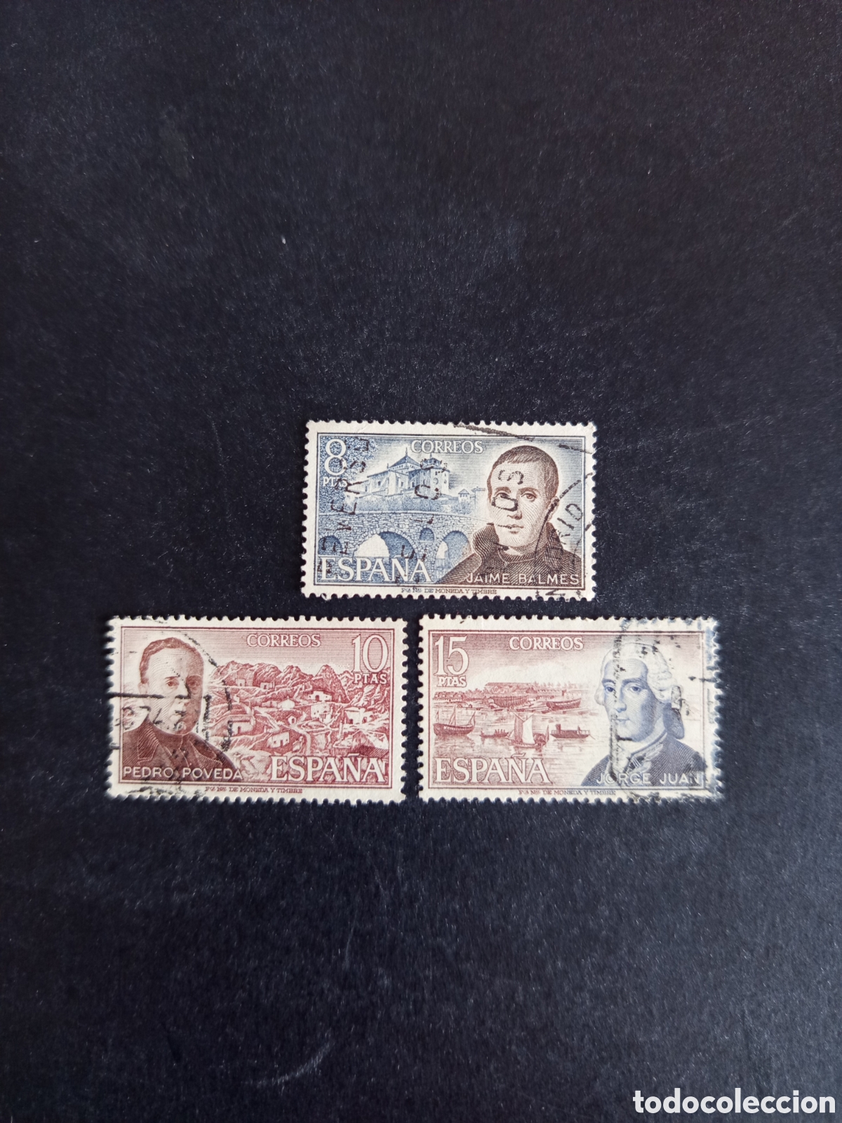Sellos: Espa&ntilde;a, 1974. Personajes c&eacute;lebres. Edifil 2180/2. Pedido m&iacute;nimo 3 &euro;. Ver fotos.