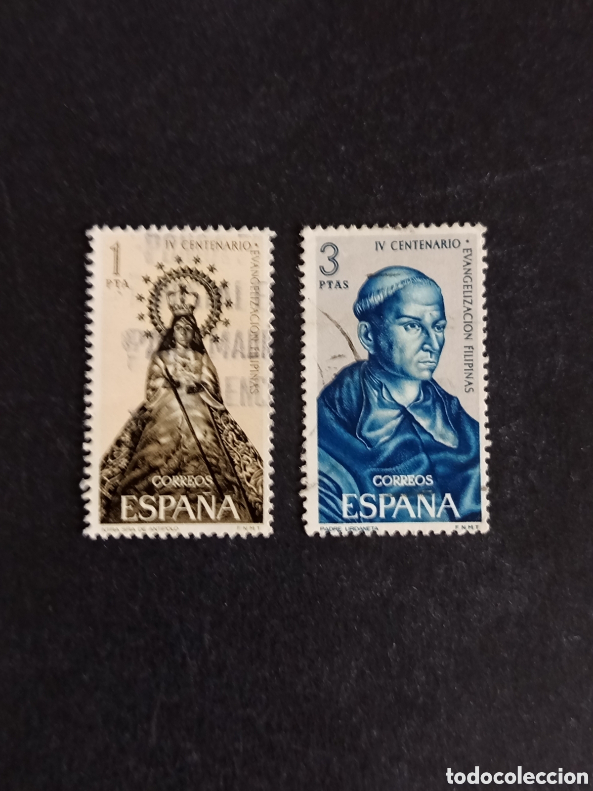Sellos: Espa&ntilde;a, 1965. IV Centenario Evangelizaci&oacute;n Filipinas. Edifil 1693/4. Pedido m&iacute;nimo 3 &euro;. Ver fotos.