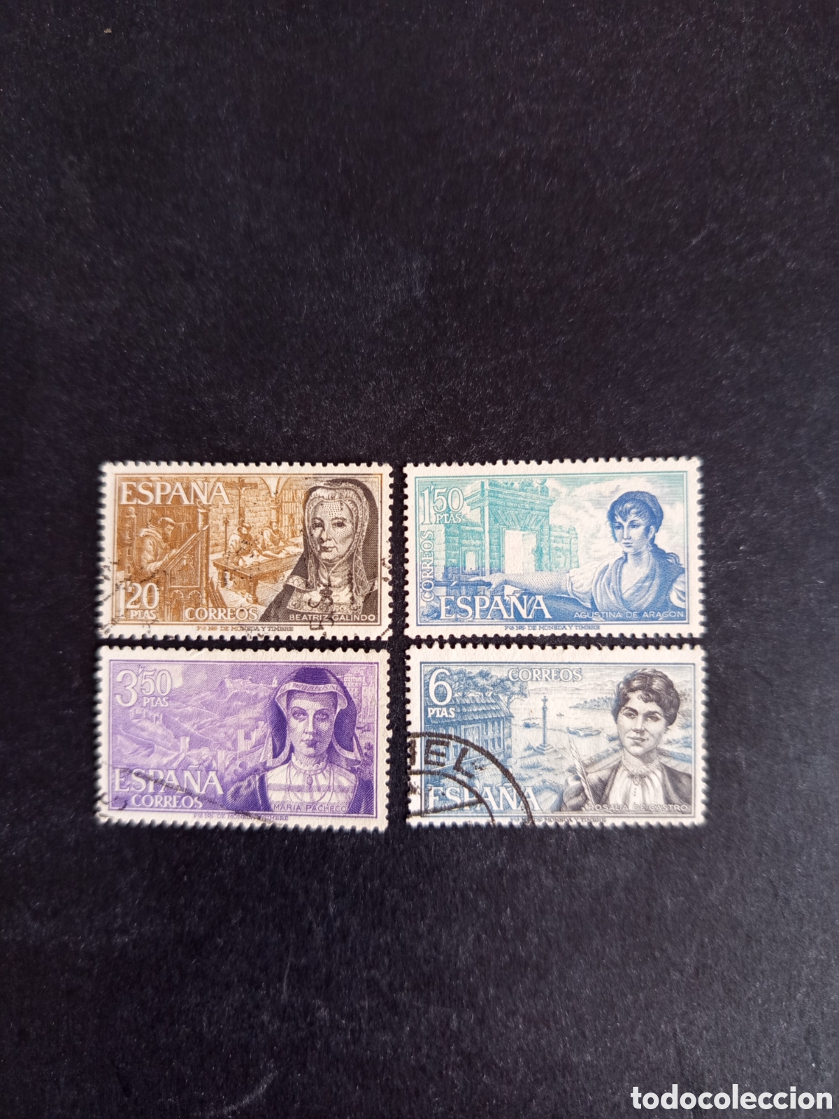 Sellos: Espa&ntilde;a, 1968. Personajes : mujeres c&eacute;lebres. Edifil 1864/7. Pedido m&iacute;nimo 3 &euro;. Ver fotos.