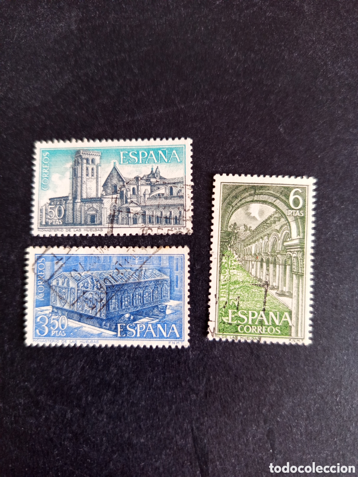 Sellos: Espa&ntilde;a, 1969. Monasterio de las Huelgas. Edifil 1946/8. Pedido m&iacute;nimo 3 &euro;. Ver fotos.