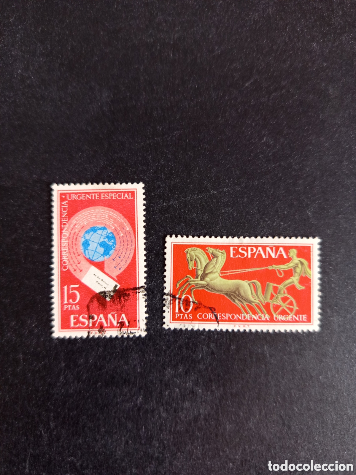 Sellos: Espa&ntilde;a, 1971. Alegor&iacute;as de Correo Urgente. Edifil 2041/2. Pedido m&iacute;nimo 3 &euro;. Ver fotos.