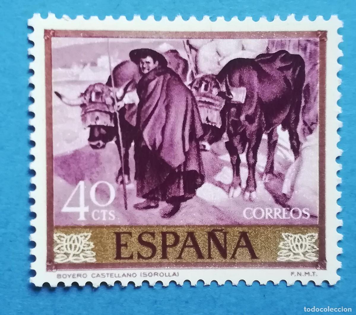 Sellos: Boyero castellano (Joaqu&iacute;n Sorolla). Edifil 1567. Nuevo sin fijasellos.