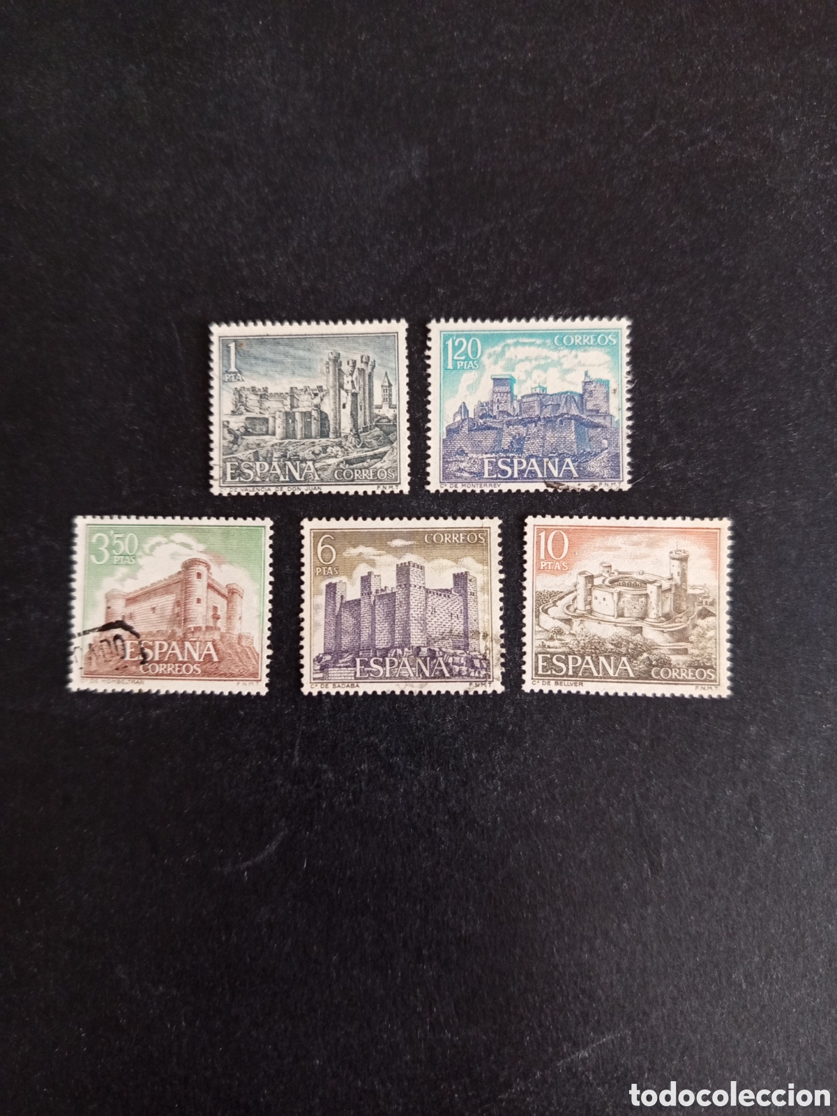 Sellos: Espa&ntilde;a, 1970. Castillos. Edifil 1977/81. Pedido m&iacute;nimo 3 &euro;. Ver fotos. El lote es el que se muestra