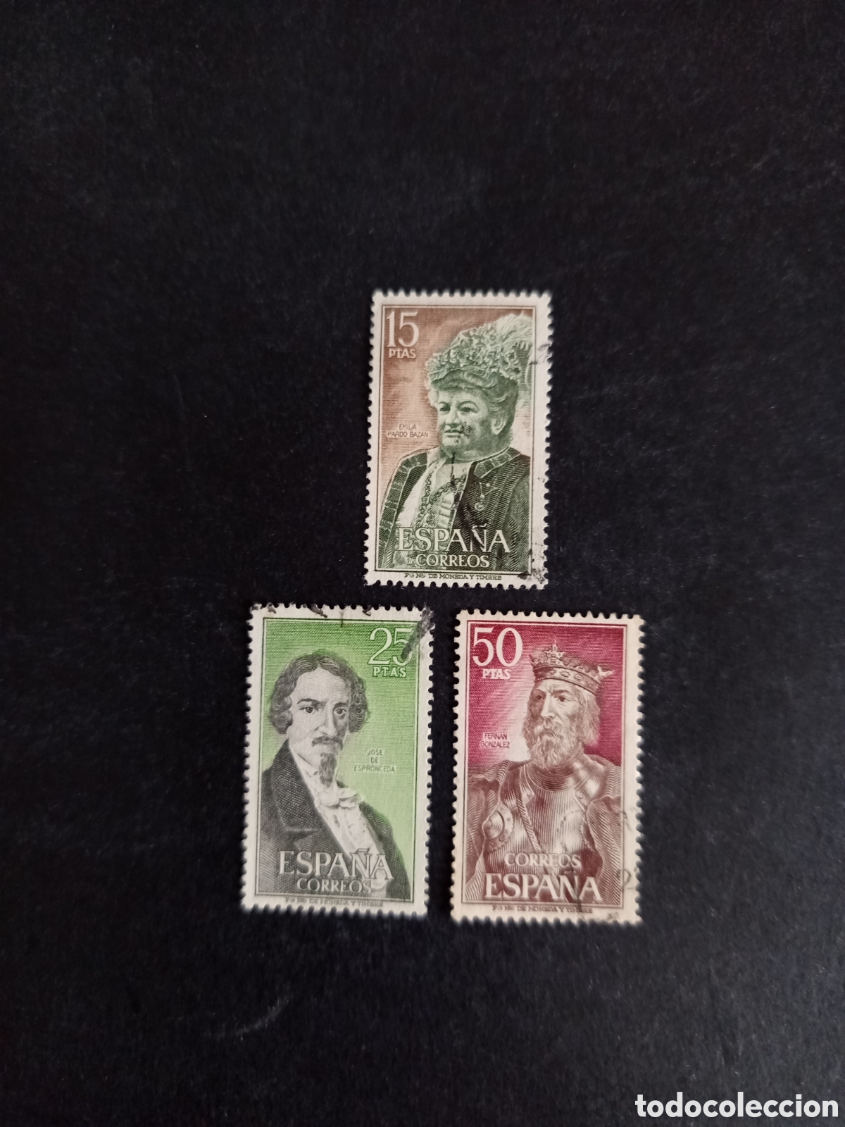 Sellos: Espa&ntilde;a, 1972. Personajes c&eacute;lebres. Edifil 2071/3. Pedido m&iacute;nimo 3 &euro;. Ver fotos.