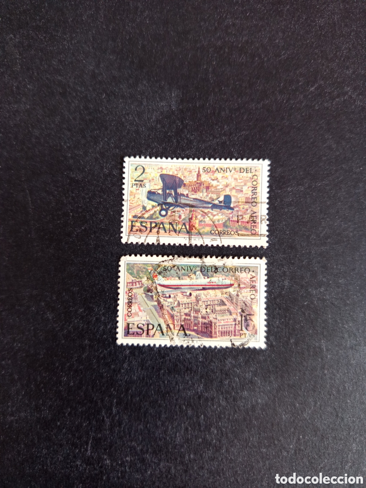 Sellos: Espa&ntilde;a, 1971. L a&ntilde;os Correo A&eacute;reo. Edifil 2059/60. Pedido m&iacute;nimo 3 &euro;. Ver fotos.