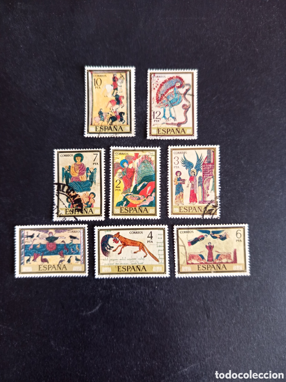 Sellos: Espa&ntilde;a, 1975. D&iacute;a del Sello. C&oacute;dices . Edifil 2284/91. Pedido m&iacute;nimo 3 &euro;. Ver fotos.