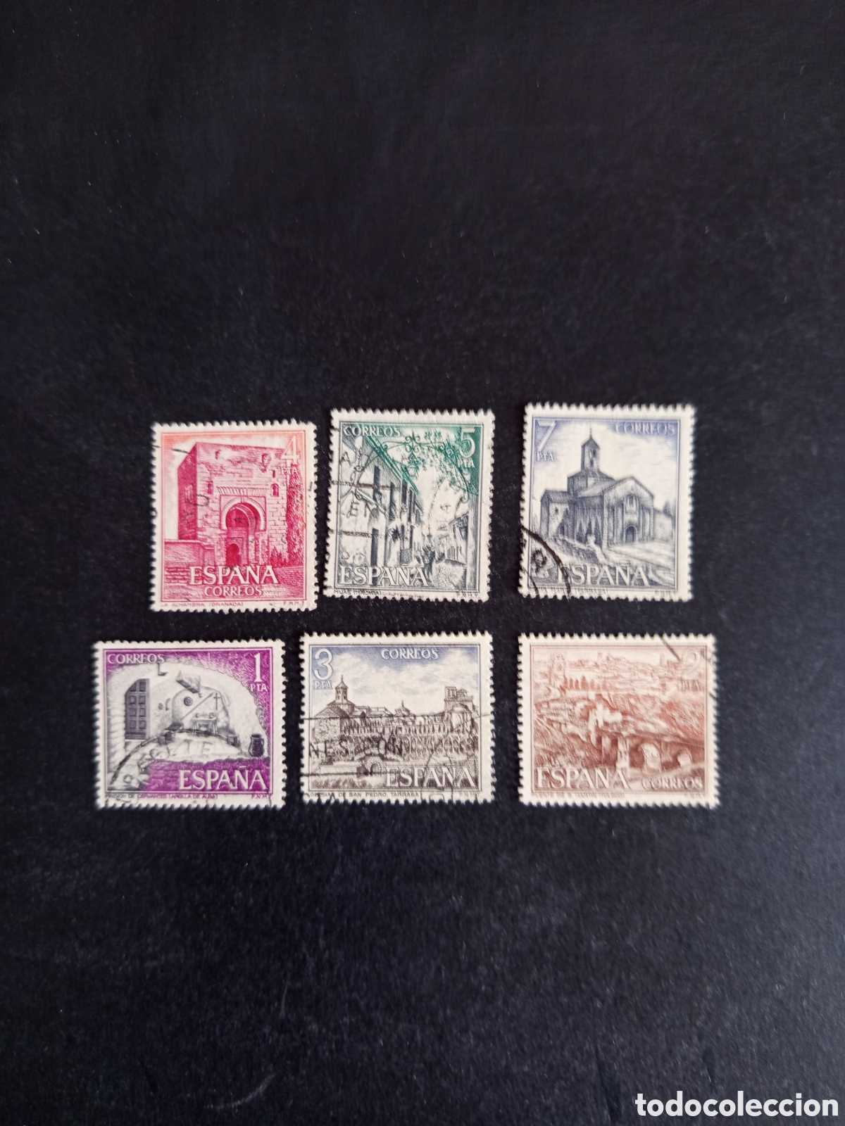 Sellos: Espa&ntilde;a, 1975. Turismo: paisajes y monumentos. Edifil 2266/71. Pedido m&iacute;nimo 3 &euro;. Ver fotos.