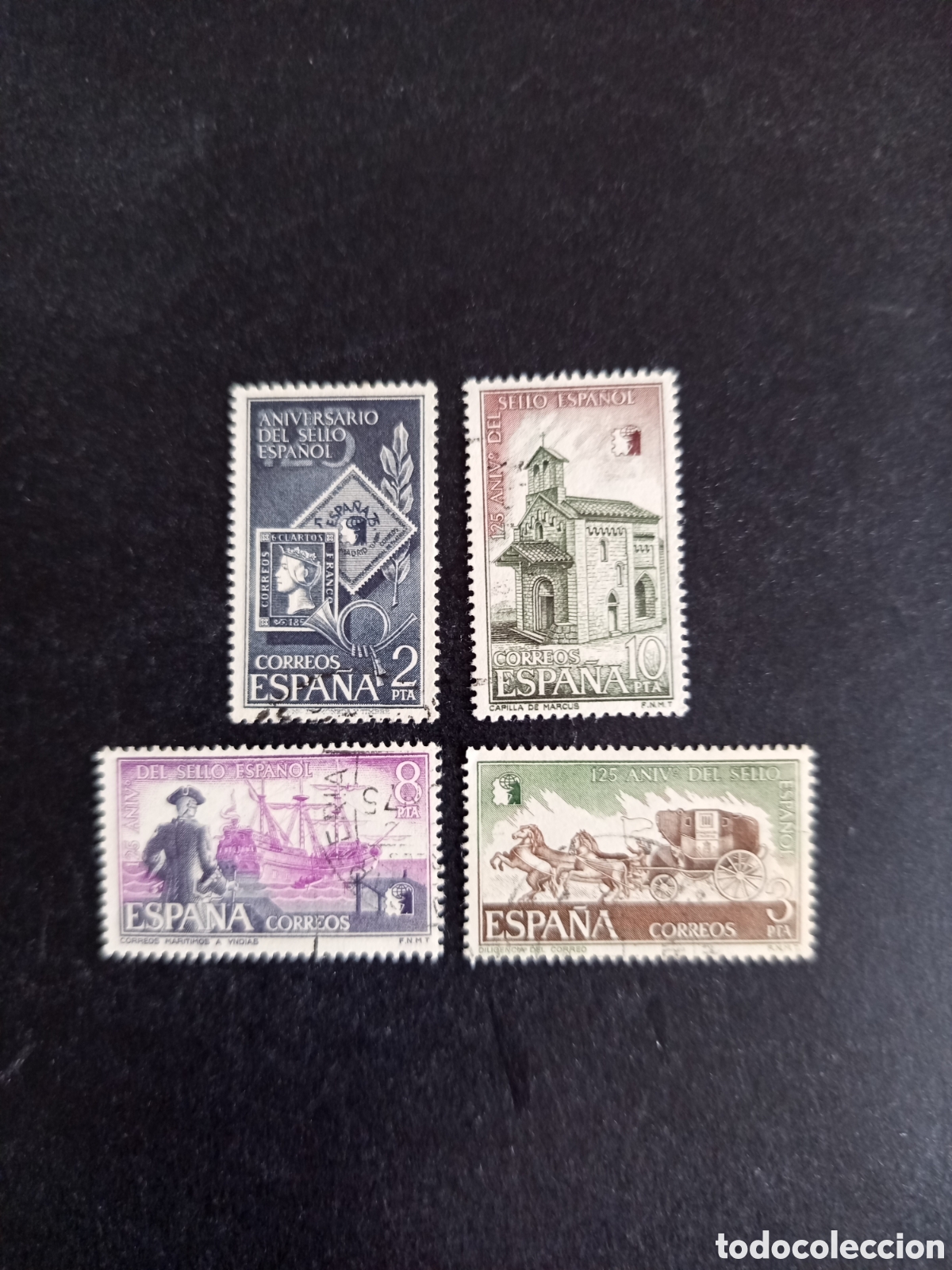 Sellos: Espa&ntilde;a, 1975. 125 Aniversario del Sello Espa&ntilde;ol. Edifil 2232/5. Pedido m&iacute;nimo 3 &euro;. Ver fotos.