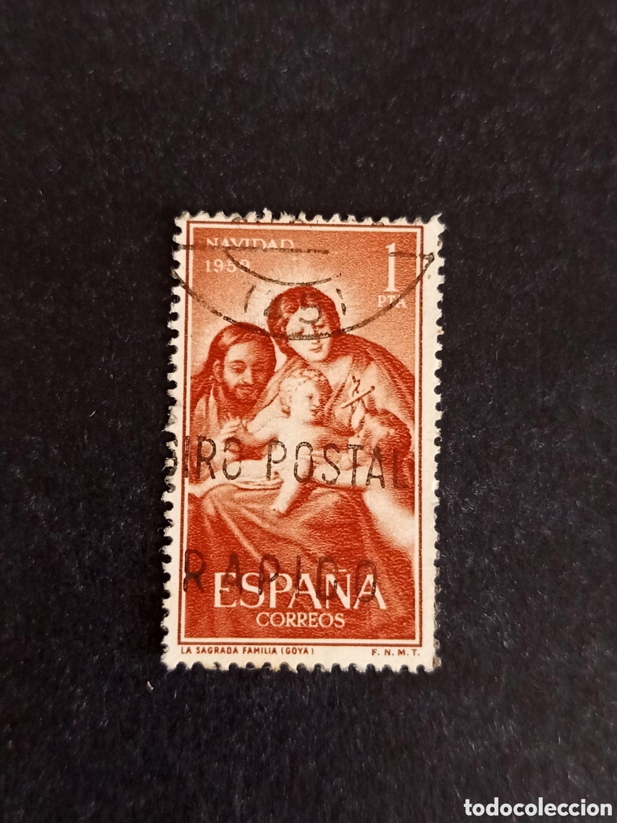 Sellos: Espa&ntilde;a, 1959. Navidad. Sagrada Familia (Goya). Edifil 1253. Pedido m&iacute;nimo 3 &euro;. Ver fotos.