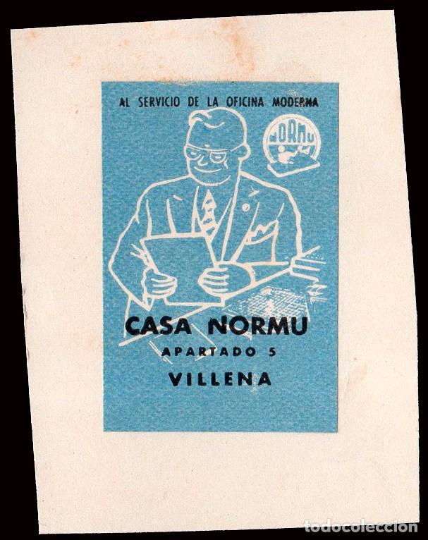 Sellos: Alicante - Vi&ntilde;etas - S/Cat (*) - &rdquo;Villena - Casa Normu....&rdquo;