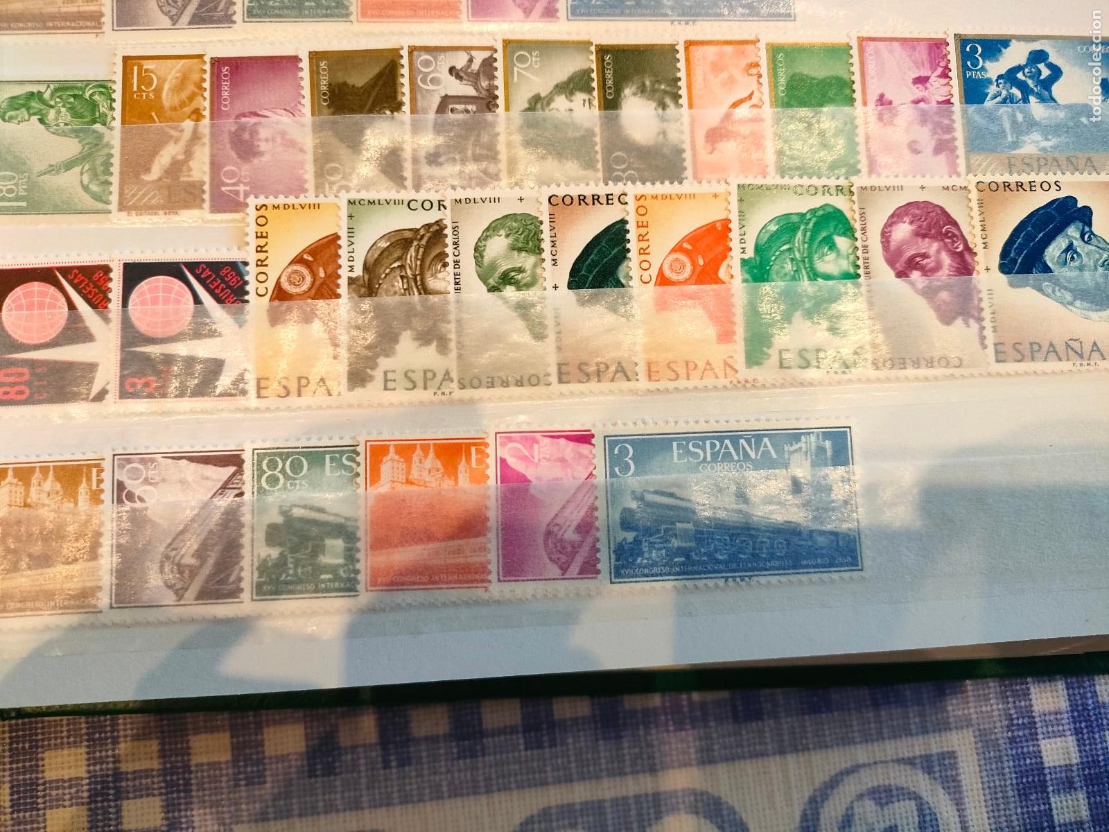 Sellos: A&Ntilde;O 1958 COMPLETO SELLOS NUEVOS SIN CHARNELA -SIN HOJITAS 1222-23-