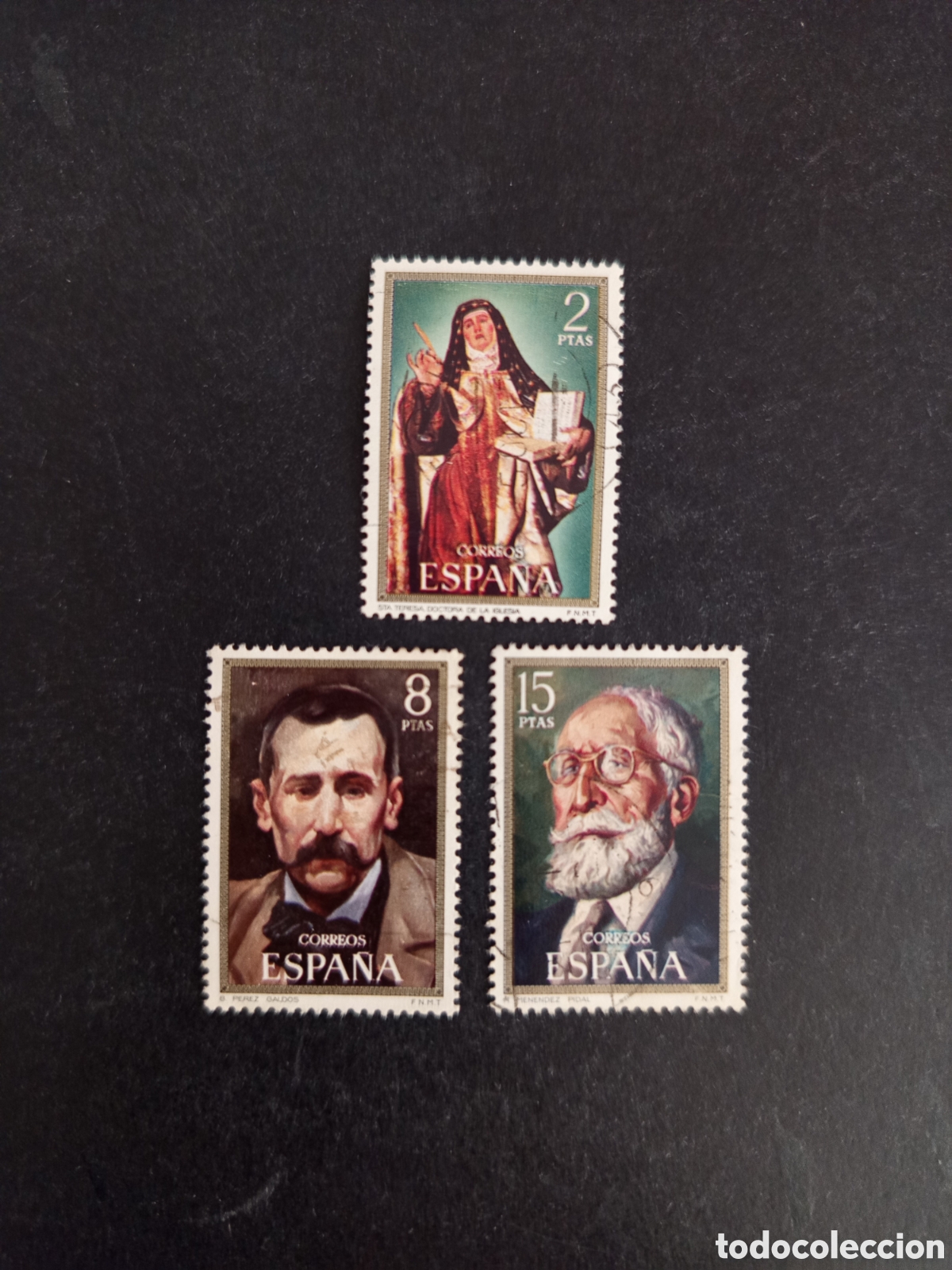 Sellos: Espa&ntilde;a, 1971. Personajes c&eacute;lebres. Edifil 2028/30. Pedido m&iacute;nimo 3 &euro;. Ver fotos.