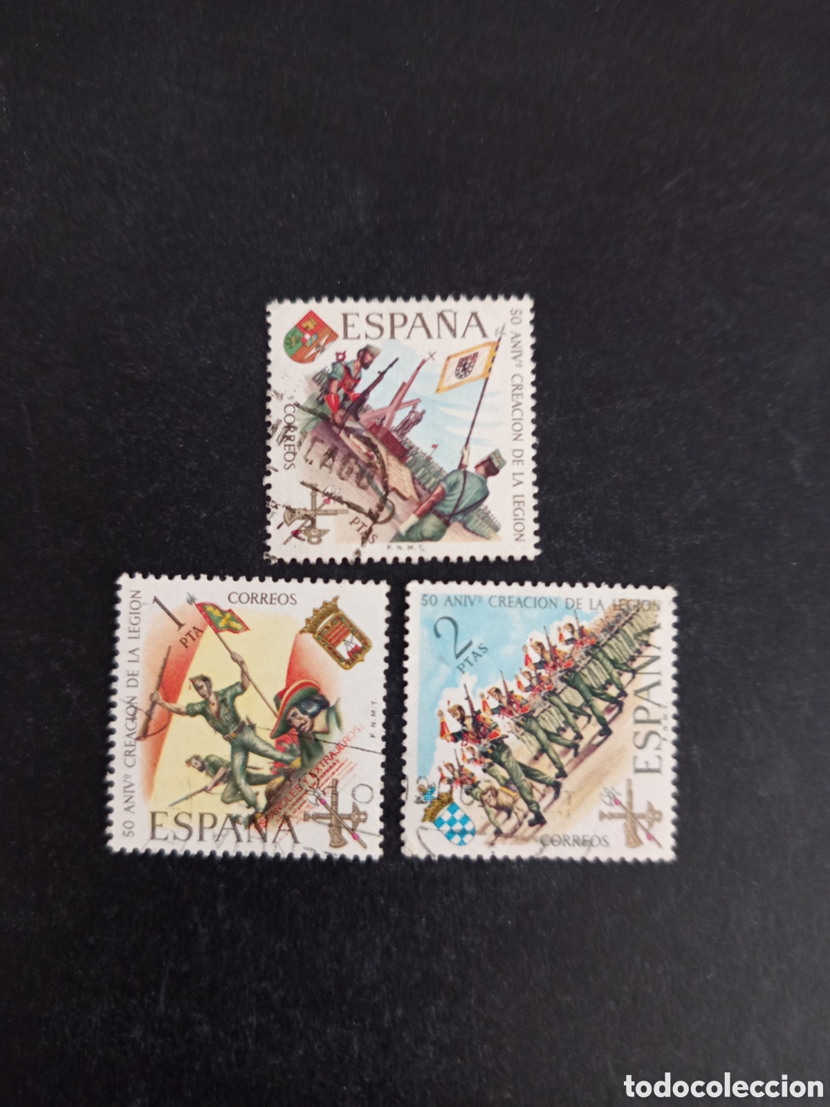 Sellos: Espa&ntilde;a, 1971. L Aniversario de la Legi&oacute;n. Edifil 2043/5. Pedido m&iacute;nimo 3 &euro;. Ver fotos.