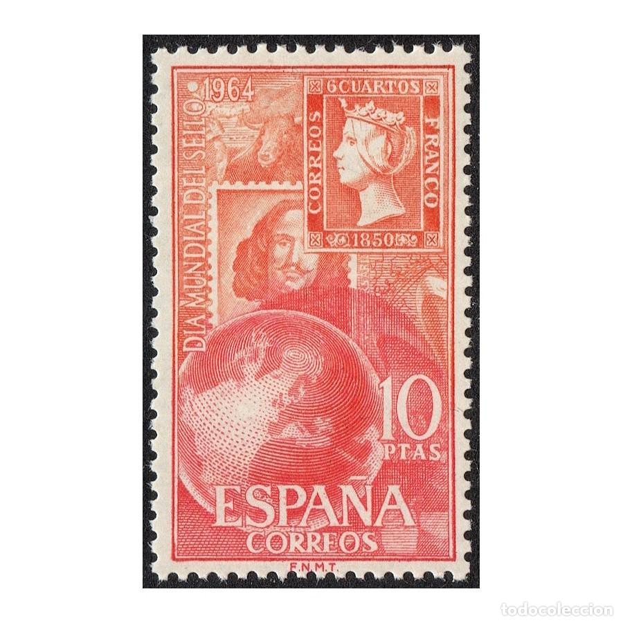 Sellos: Espa&ntilde;a 1964 [SLL] 25 cts. D&iacute;a Mundial del Sello. 10 PTS (MNH)