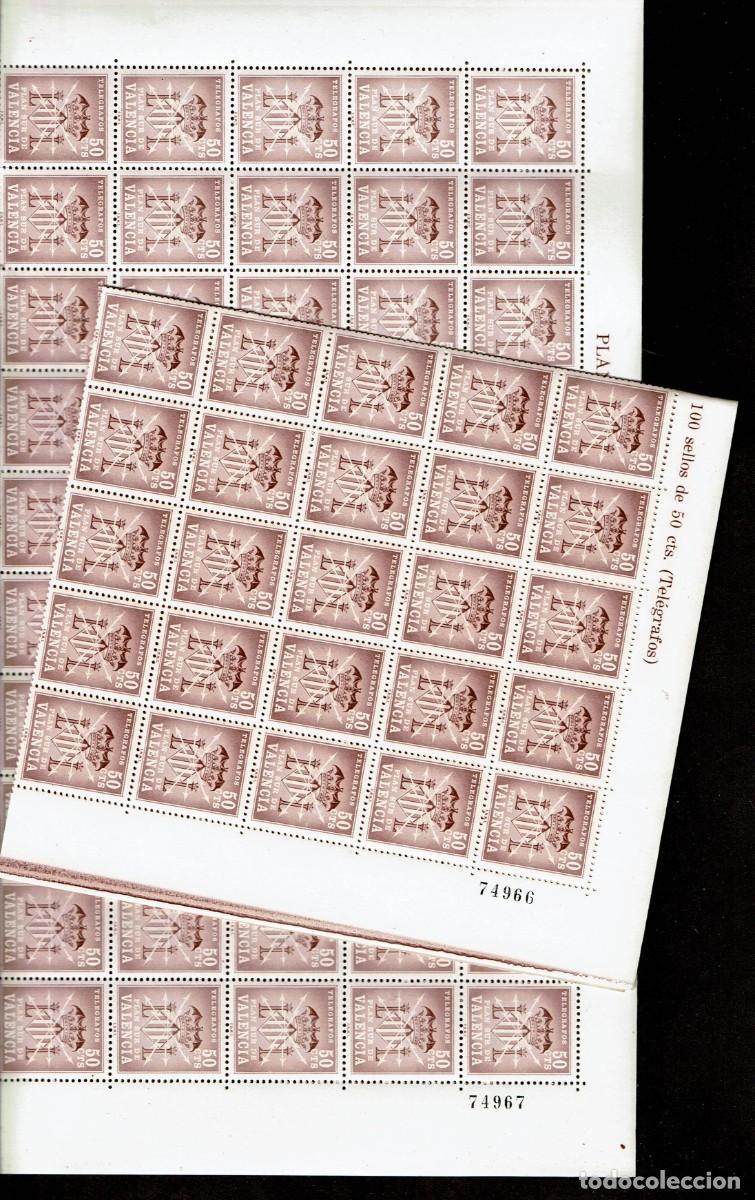 Sellos: PLAN SUR DE VALENCIA 1963 - 2 HOJAS COMPLETAS (200 SELLOS (N&ordm; 2) NUEVOS)