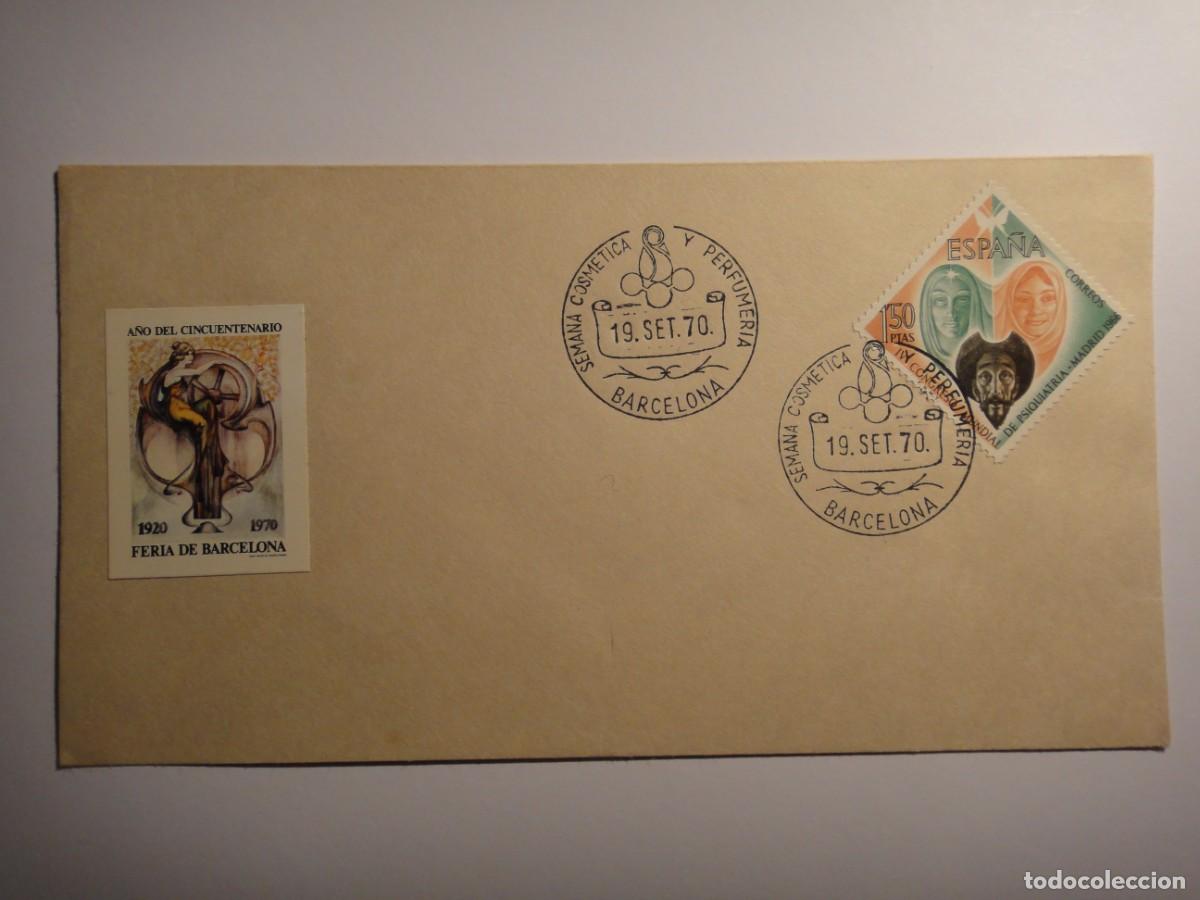 Stamps: Espa&ntilde;a, Sobre con matasello anunciando, (Semana Cosm&eacute;tica y Perfumer&iacute;a) a&ntilde;o 1970 ref, 102/1816