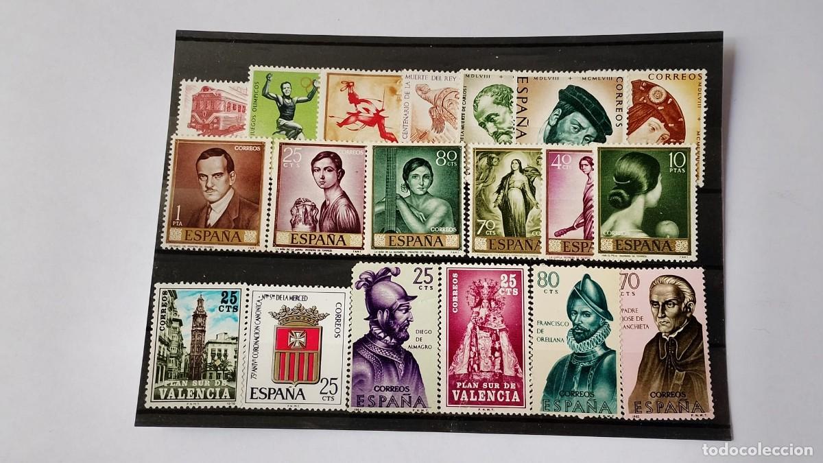 Francobolli: Lote Sellos de Espa&ntilde;a Nuevos montados en filoestuche. Los de la fotograf&iacute;a.