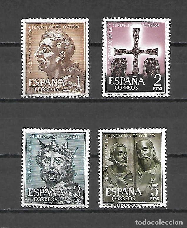 Sellos: Fundaci&oacute;n de Oviedo. (XII Cent&ordm; de su Fundaci&oacute;n). Espa&ntilde;a. sellos emit. 27-11-1961