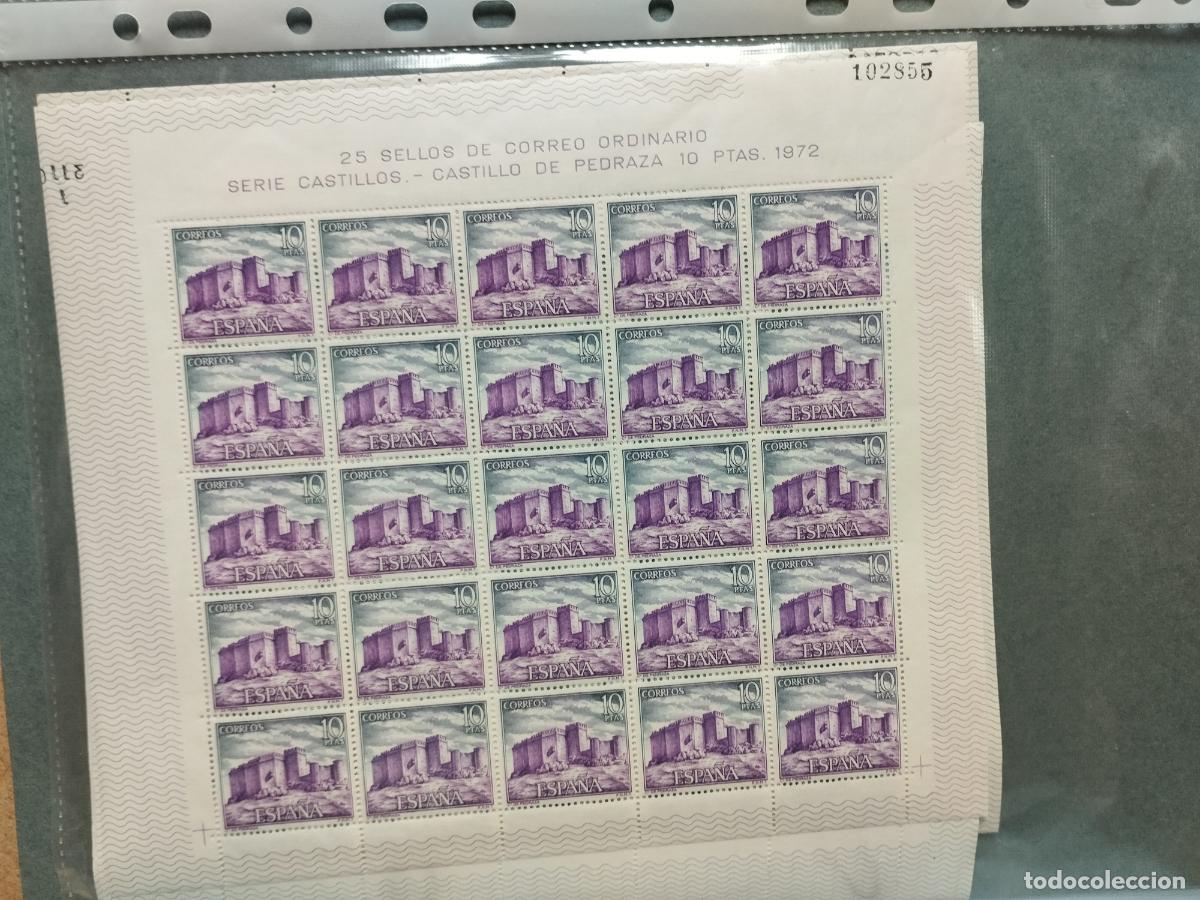 Stamps: BZB ESPA&Ntilde;A. EDIFIL 2093/97. CASTILLOS DE ESPA&Ntilde;A 1972. 25 SERIES NUEVAS EN PLIEGO