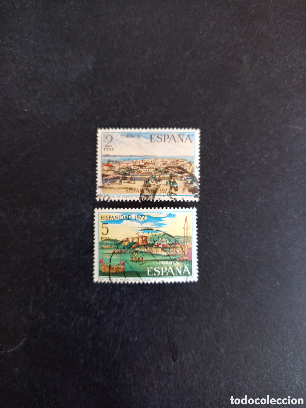 Sellos: Espa&ntilde;a, 1972. Hispanidad. Puerto Rico. Edifil 2108/9. Pedido m&iacute;nimo 3 &euro;. Ver fotos.