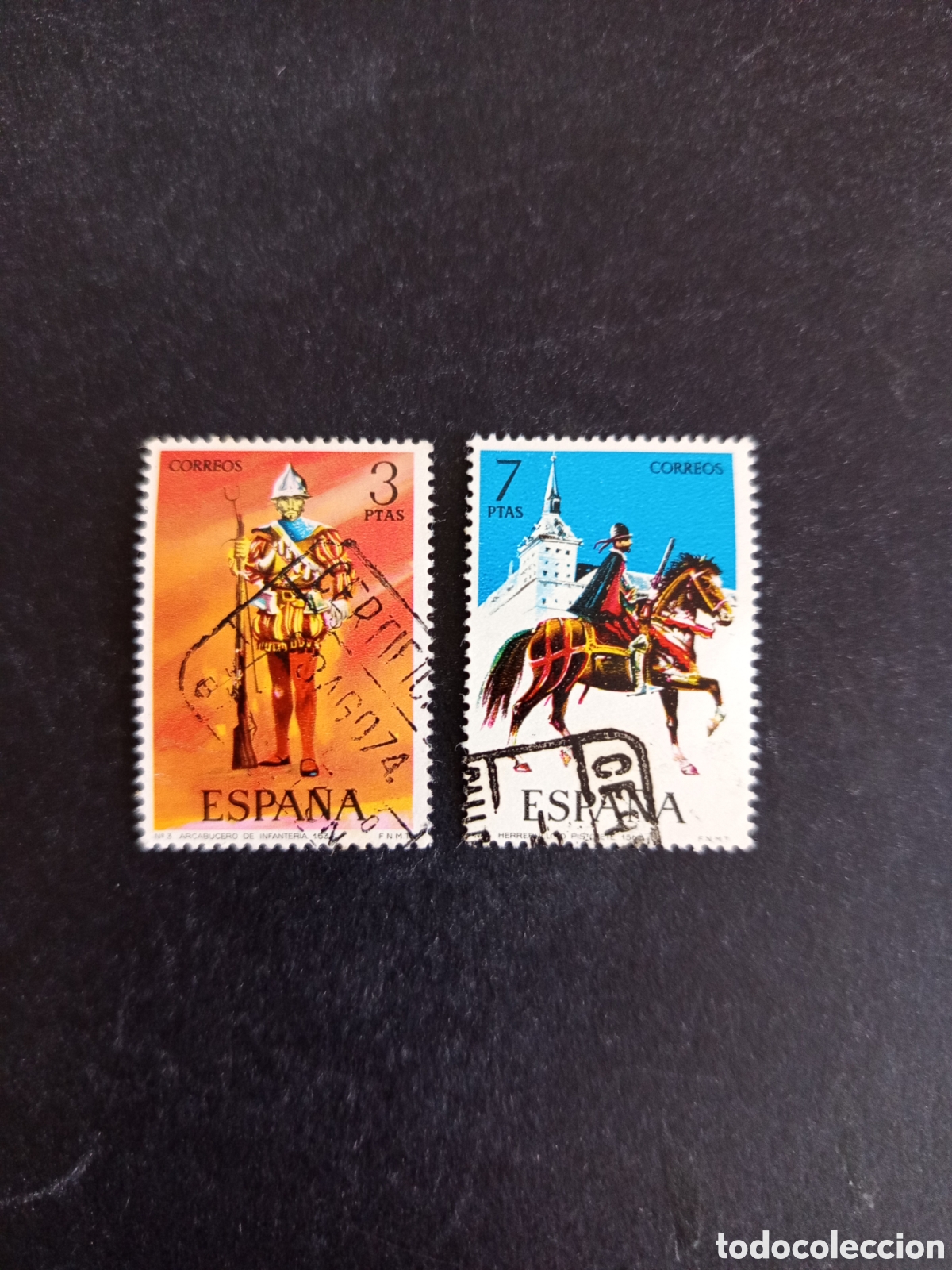 Sellos: Espa&ntilde;a, 1973. Uniformes Militares. Edifil 2141/2. Pedido m&iacute;nimo 3 &euro;. Ver fotos .