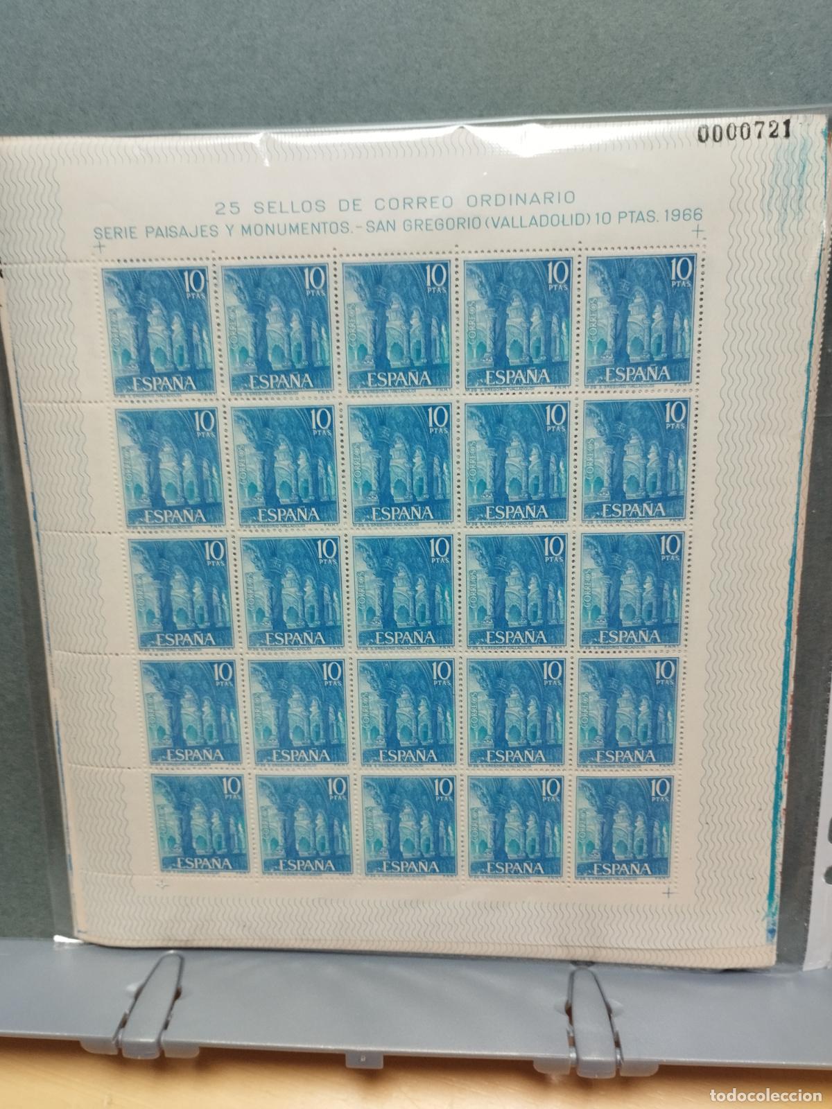 Selos: BZB ESPA&Ntilde;A. EDIFIL 1726/35. PAISAJES Y MONUMENTOS 1966. 50 SERIES NUEVAS EN PLIEGOS.