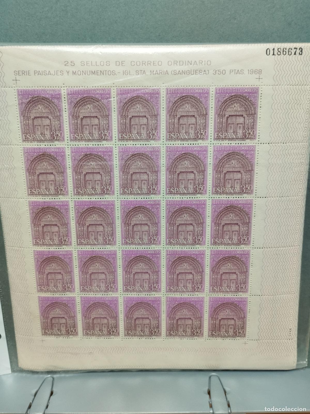 Selos: BZB ESPA&Ntilde;A. EDIFIL 1875/79. PAISAJES Y MONUMENTOS 1968. 50 SERIES NUEVAS EN PLIEGOS.