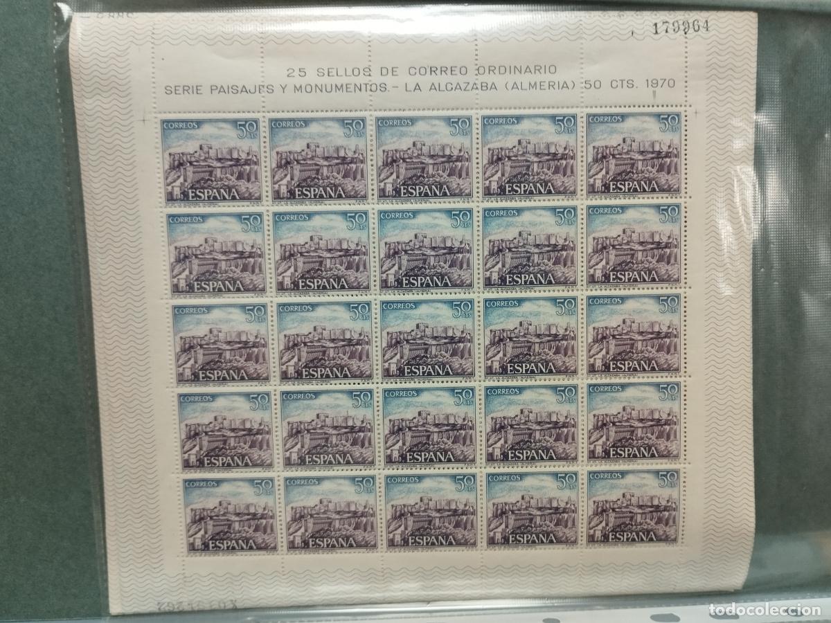 Francobolli: BZB ESPA&Ntilde;A. EDIFIL 1982/87. PAISAJES Y MONUMENTOS 1970. 25 SERIES NUEVAS EN PLIEGOS.