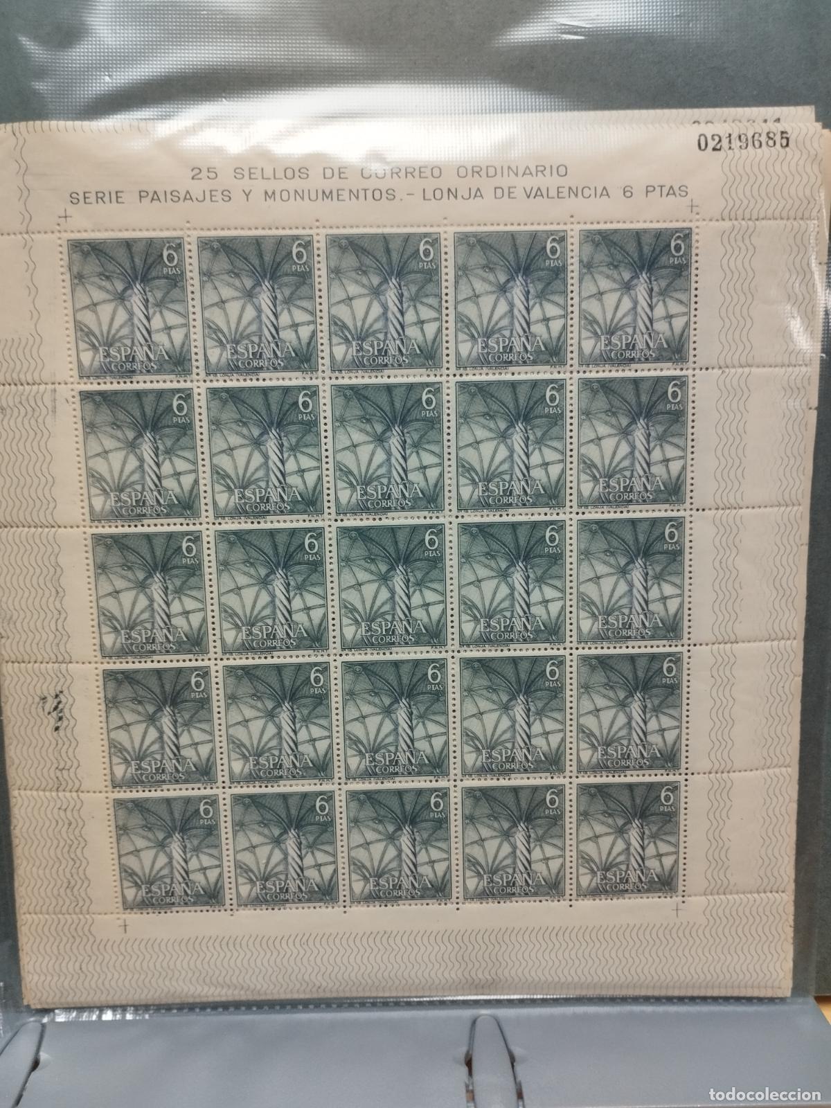 Selos: BZB ESPA&Ntilde;A. EDIFIL 1643/52. PAISAJES Y MONUMENTOS 1965. 25 SERIES NUEVAS EN PLIEGOS.