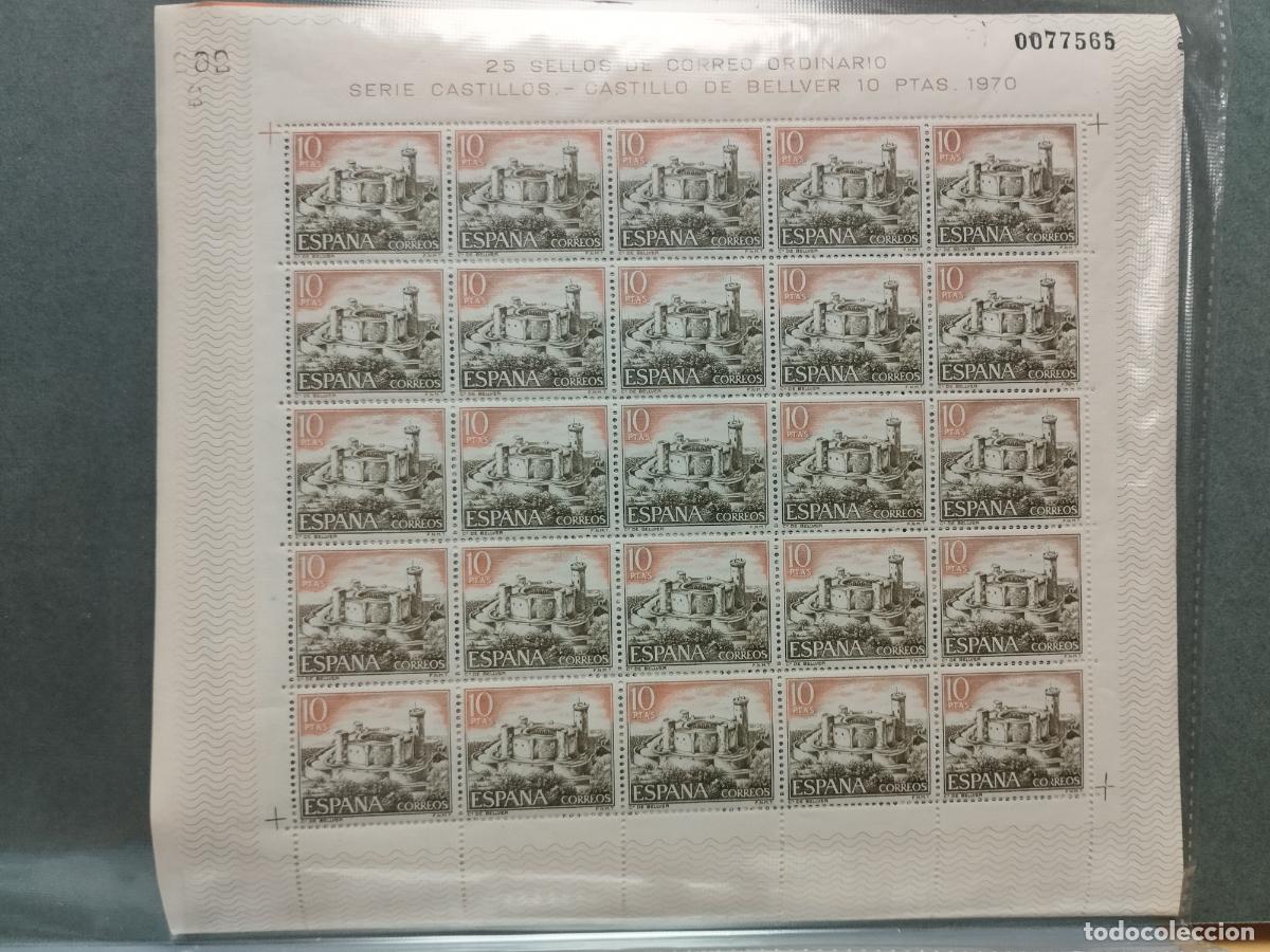 Selos: BZB ESPA&Ntilde;A. EDIFIL 1977/81. CASTILLOS DE ESPA&Ntilde;A 1970. 25 SERIES NUEVAS EN PLIEGOS.