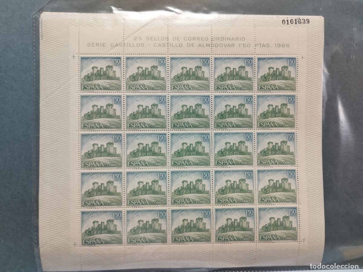 Francobolli: BZB ESPA&Ntilde;A. EDIFIL 1809/16. CASTILLOS 1967. 25 SERIES NUEVAS EN PLIEGOS. HAY UN SELLO ROTO DEL 1611.